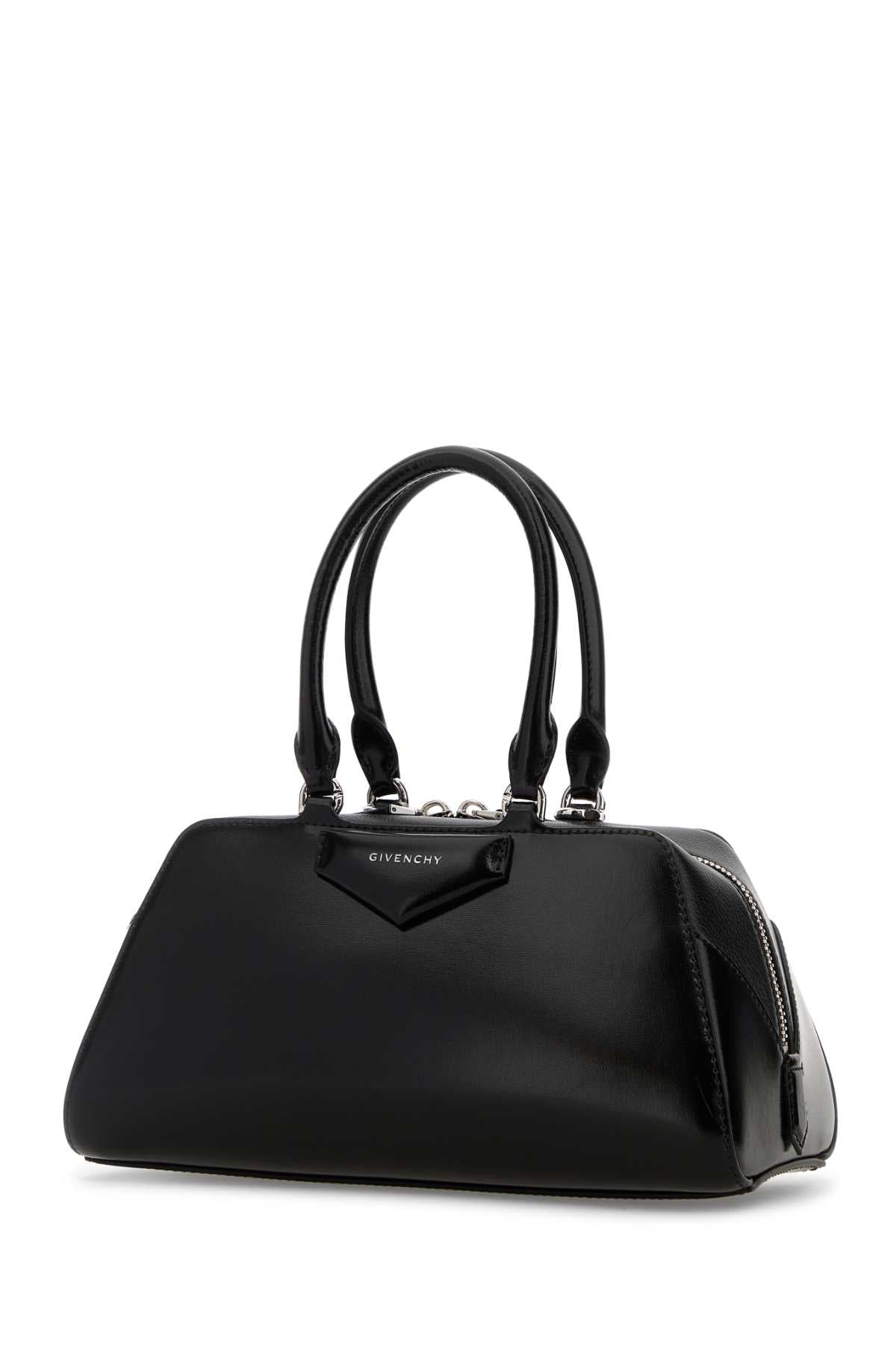 Givenchy Women Black Leather Small Antigona East-West Handbag GIVENCHY