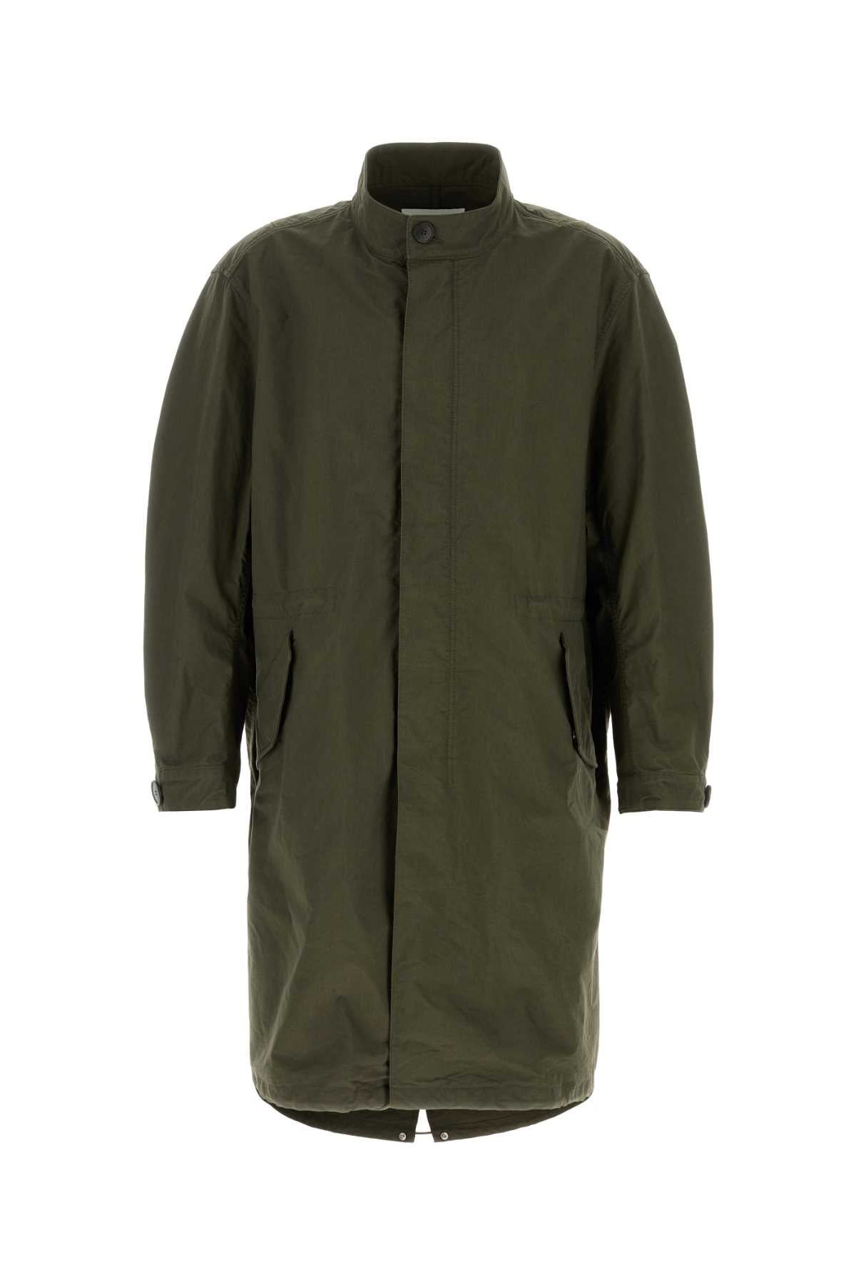 Givenchy Men Olive Green Cotton Blend Parka GIVENCHY