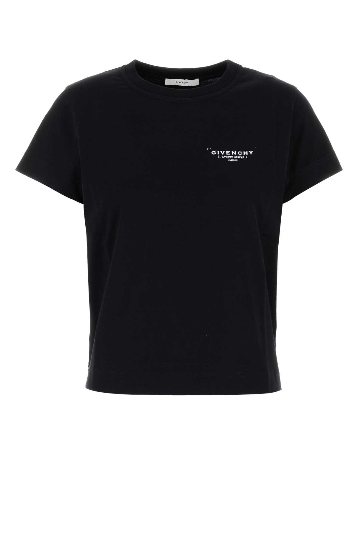 Givenchy Women Black Cotton T-Shirt GIVENCHY