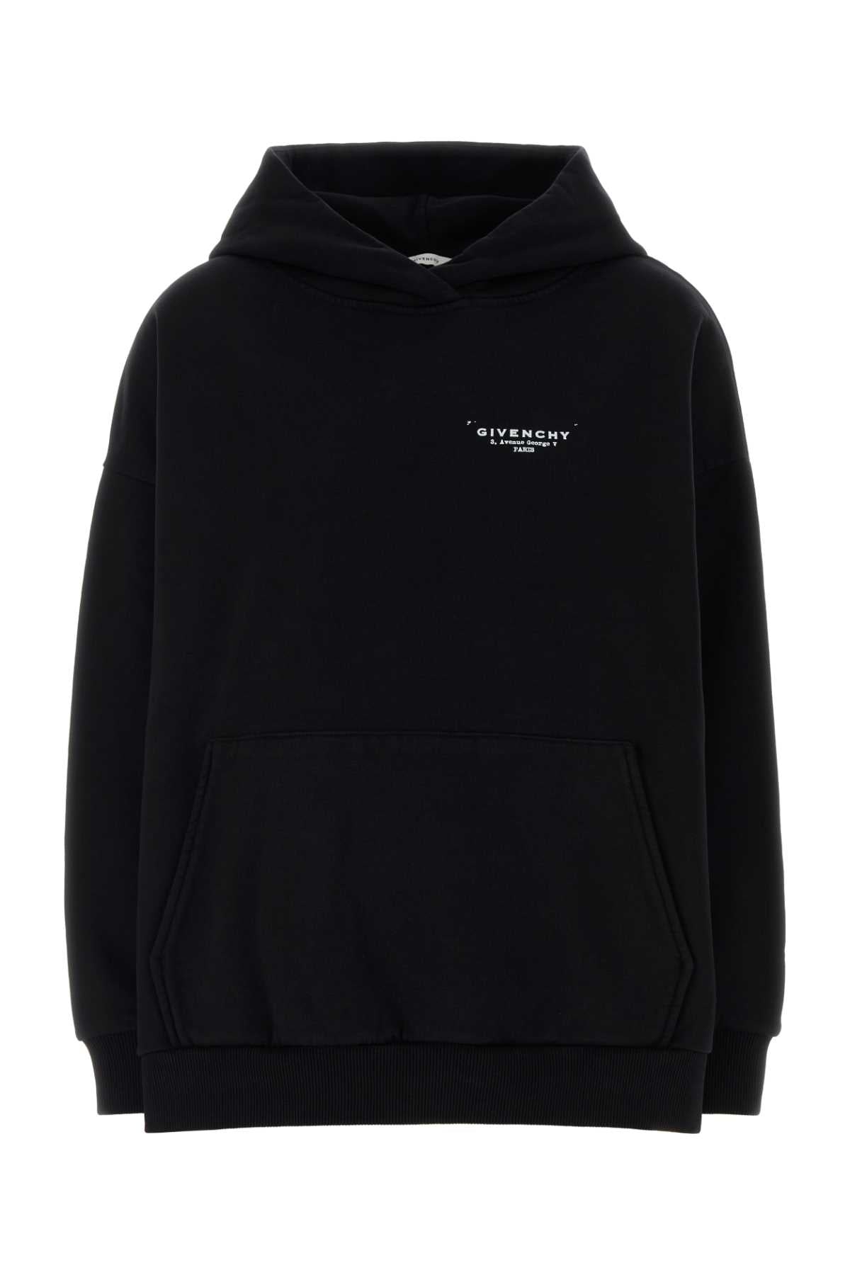 Givenchy Women Black Cotton Oversize Sweatshirt GIVENCHY