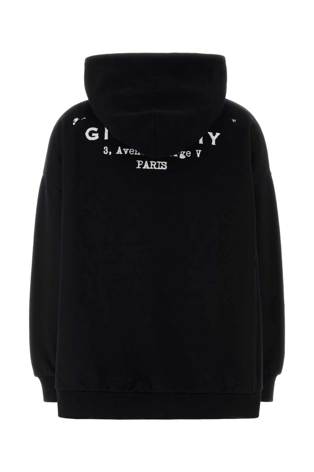 Givenchy Women Black Cotton Oversize Sweatshirt GIVENCHY