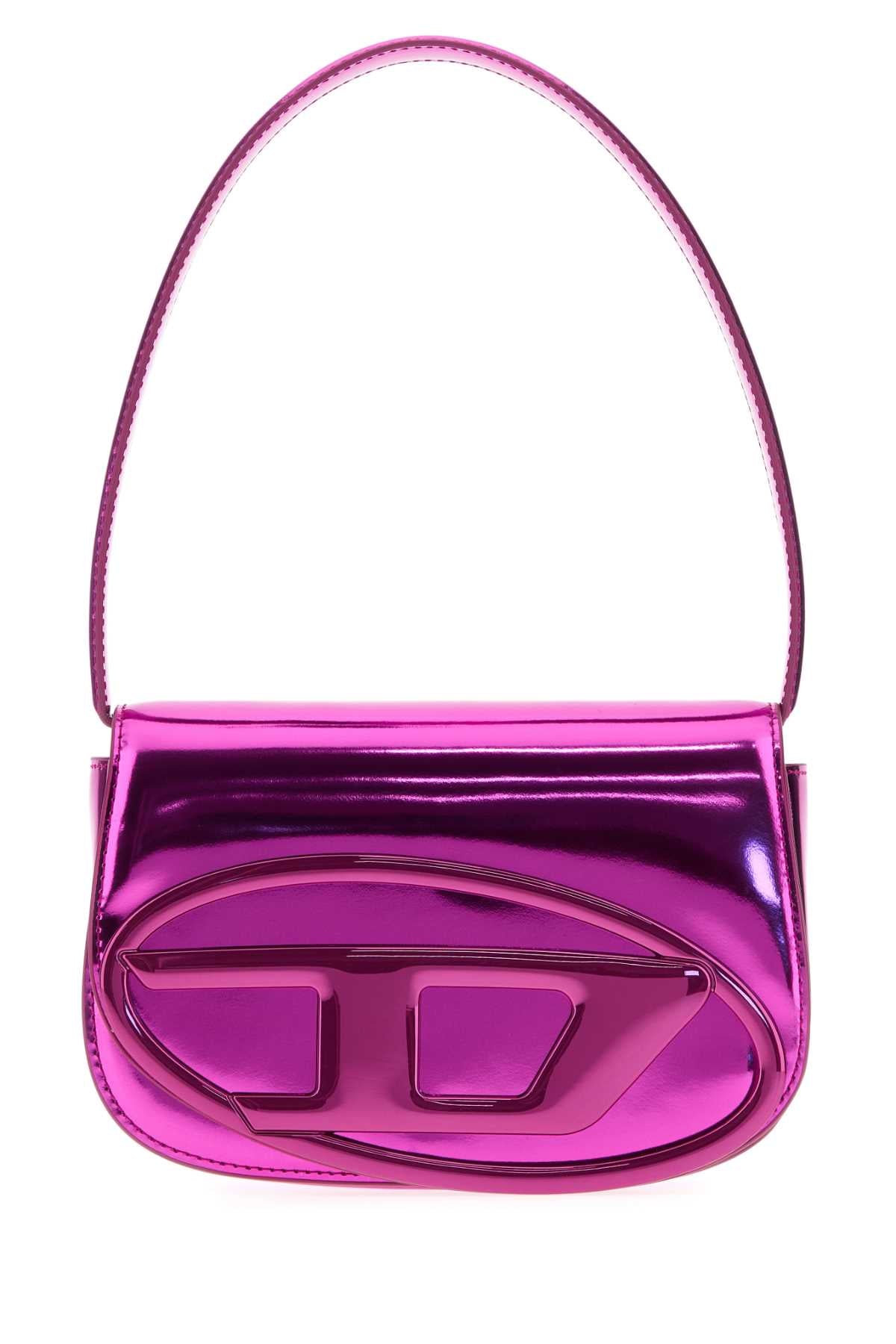 Diesel Women Fuchsia Leather 1Dr Shoulder Bag DIESEL