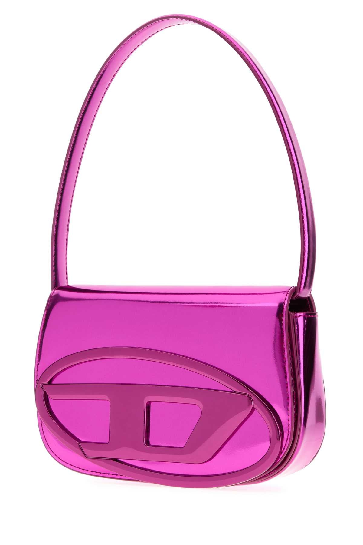 Diesel Women Fuchsia Leather 1Dr Shoulder Bag DIESEL