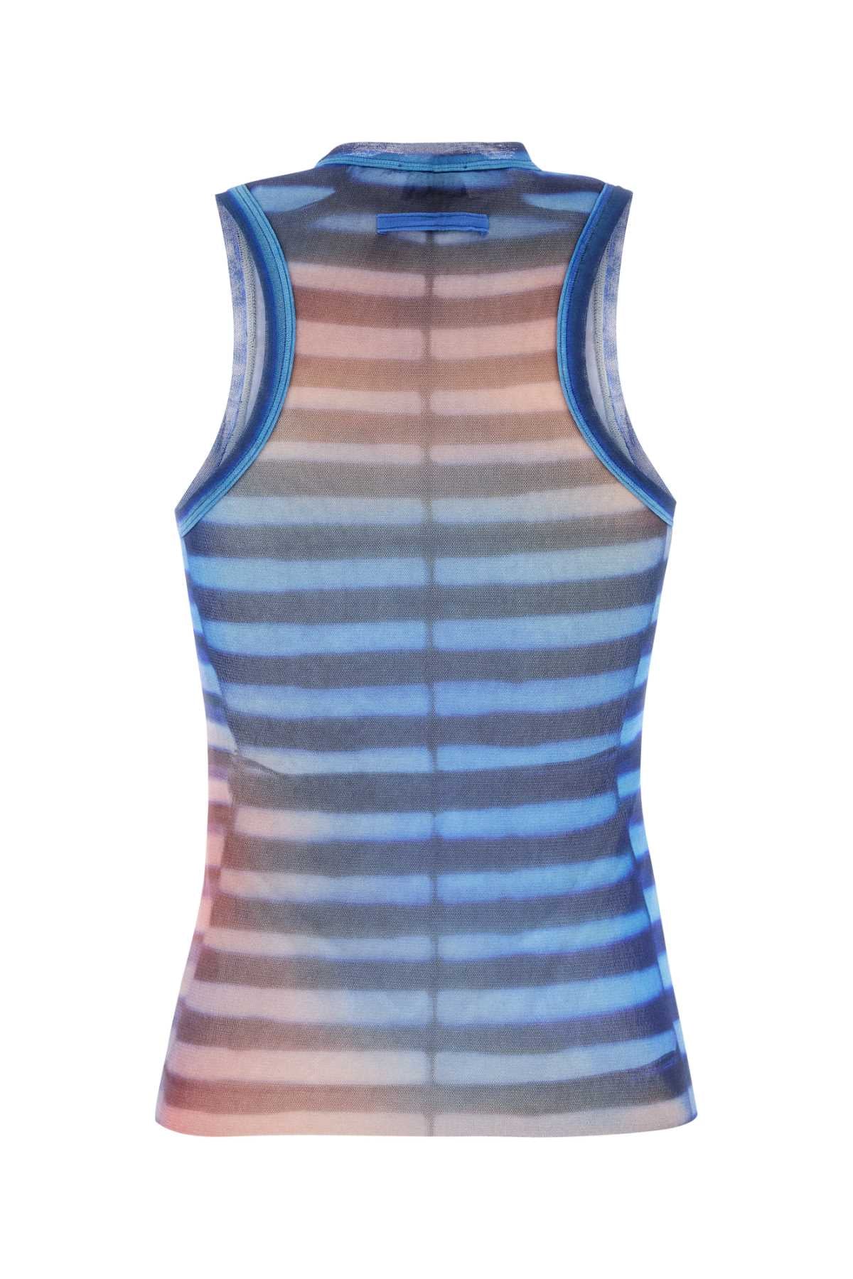 Jean Paul Gaultier Women Printed Tulle The Air Tank Top JEAN PAUL GAULTIER