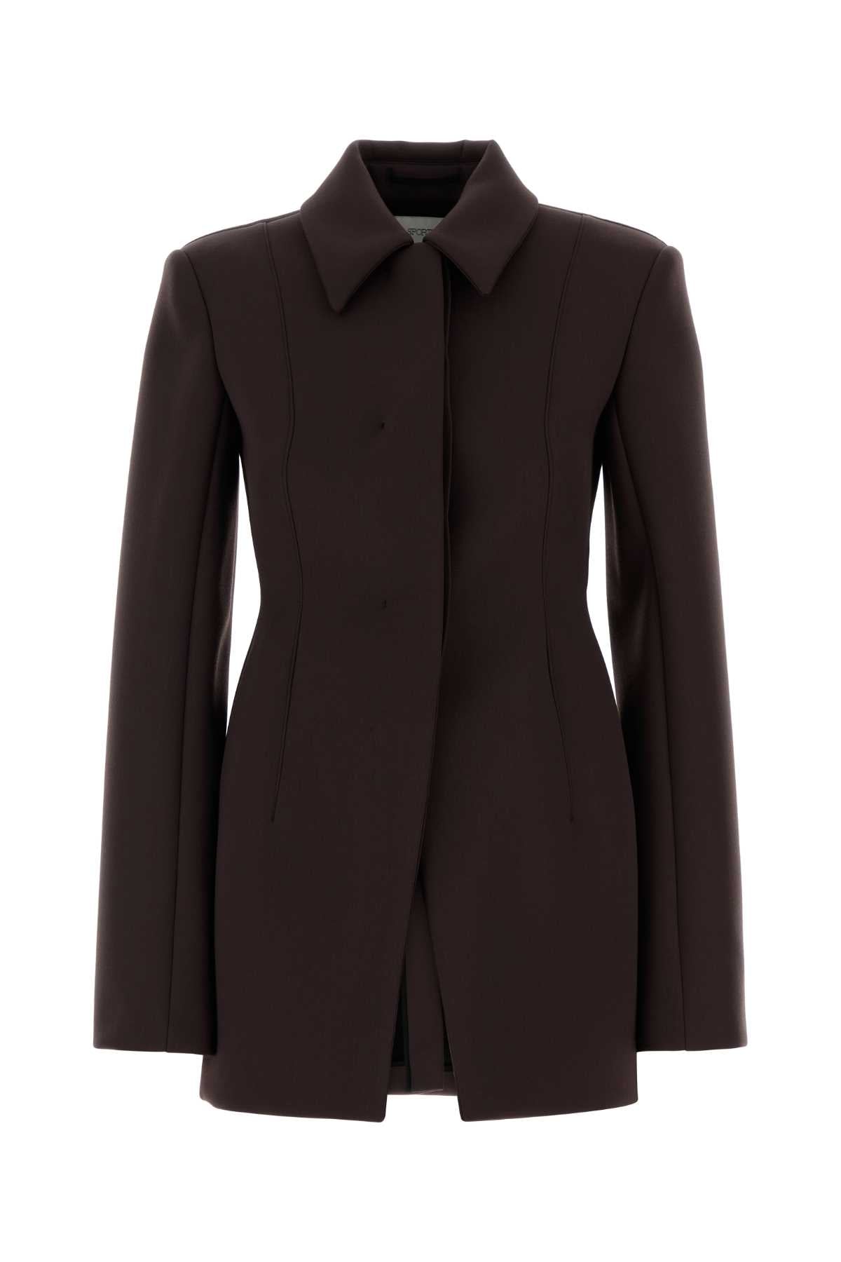Sportmax Women Aubergine Polyester Blend Bacio1234 Blazer SPORTMAX