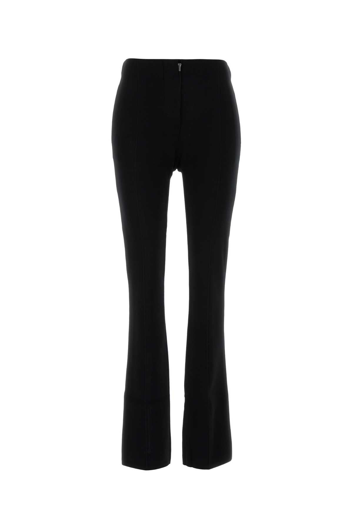 Sportmax Women Black Viscose Blend Leggings SPORTMAX