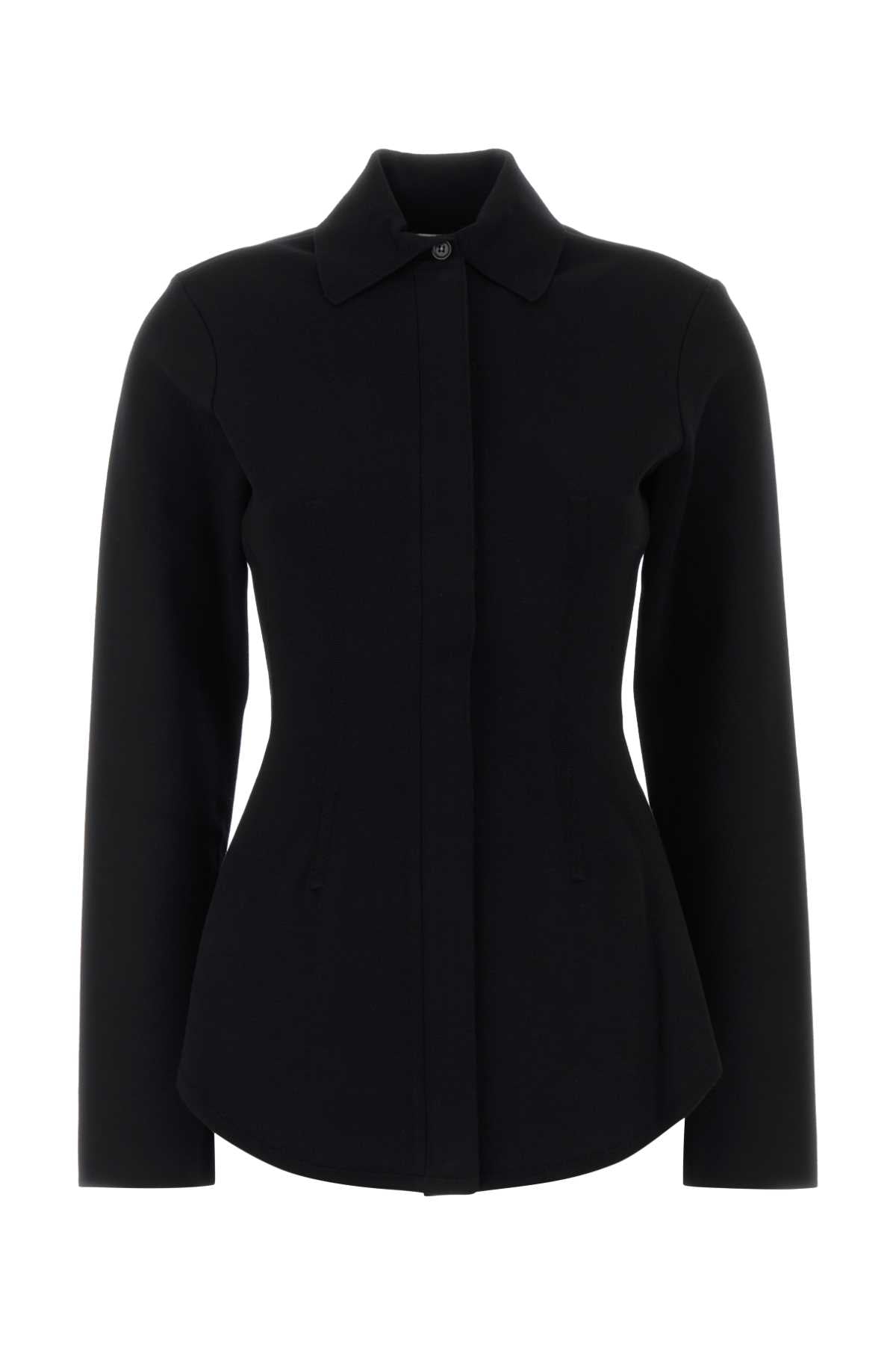 Sportmax Women Black Viscose Blend Baffo1234 Cardigan SPORTMAX