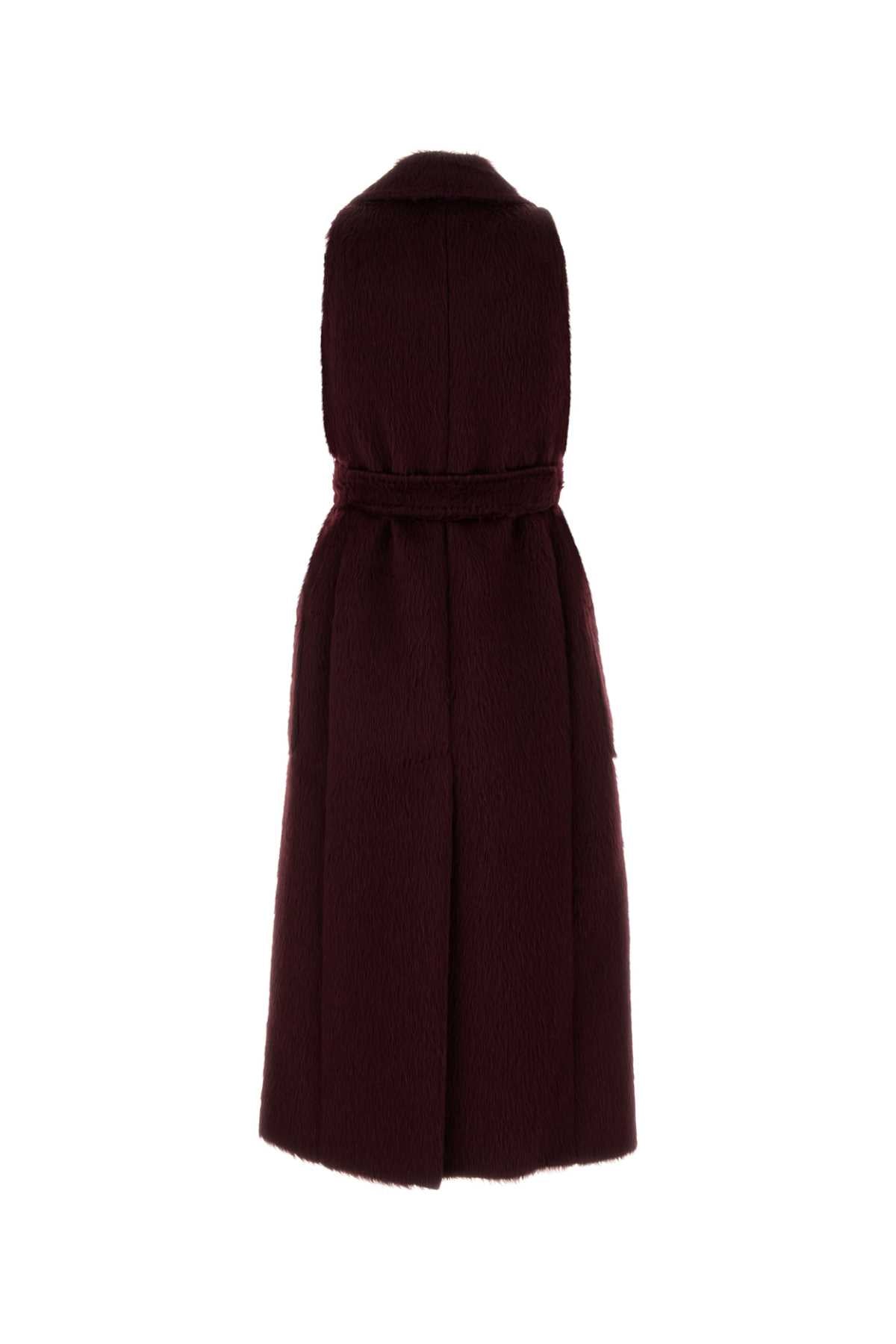 Max Mara Women Burgundy Eco Fut Abbozzi1234 Vest