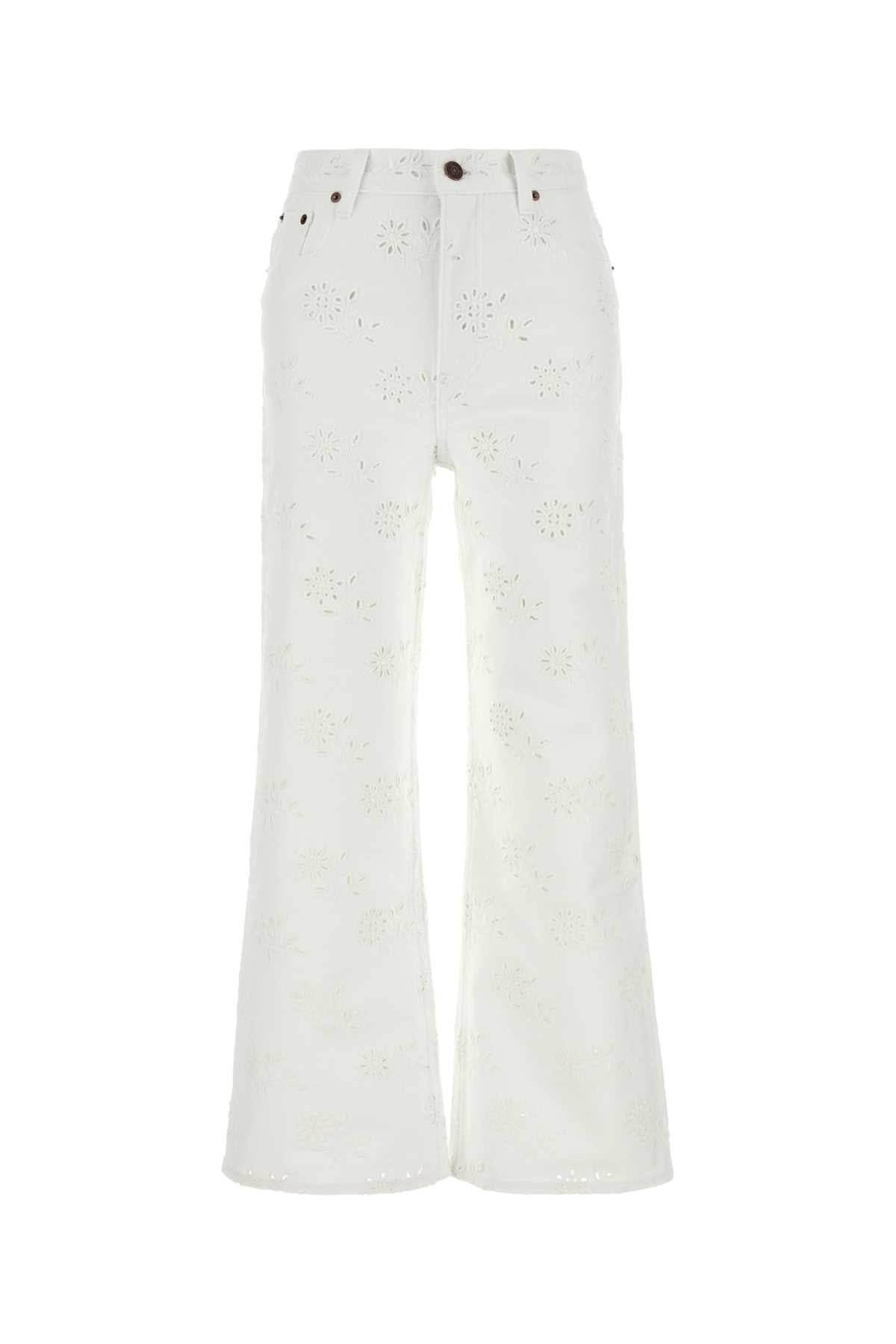 Chloe Women White Denim Jeans CHLOE