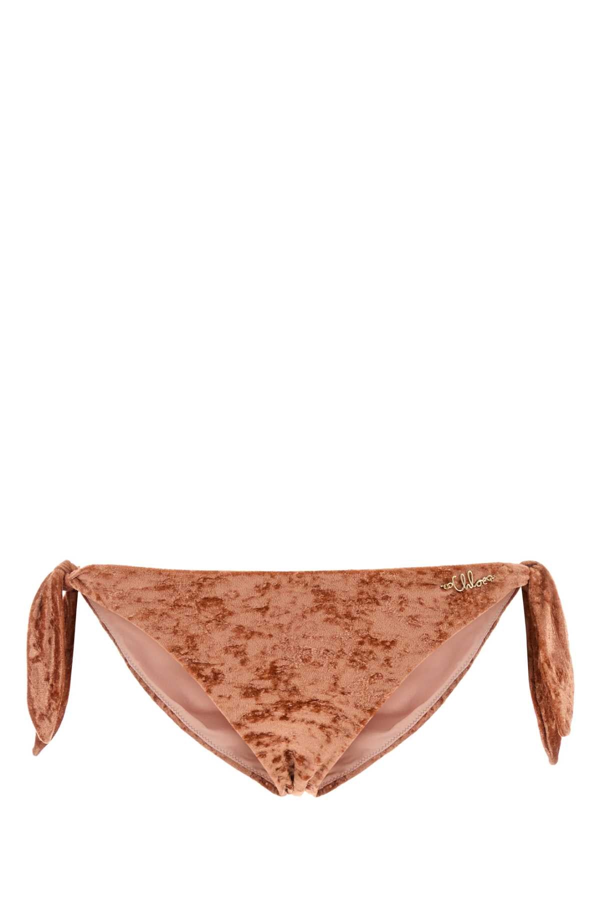 Chloe Women Peach Stretch Velvet Bikini Slip CHLOE