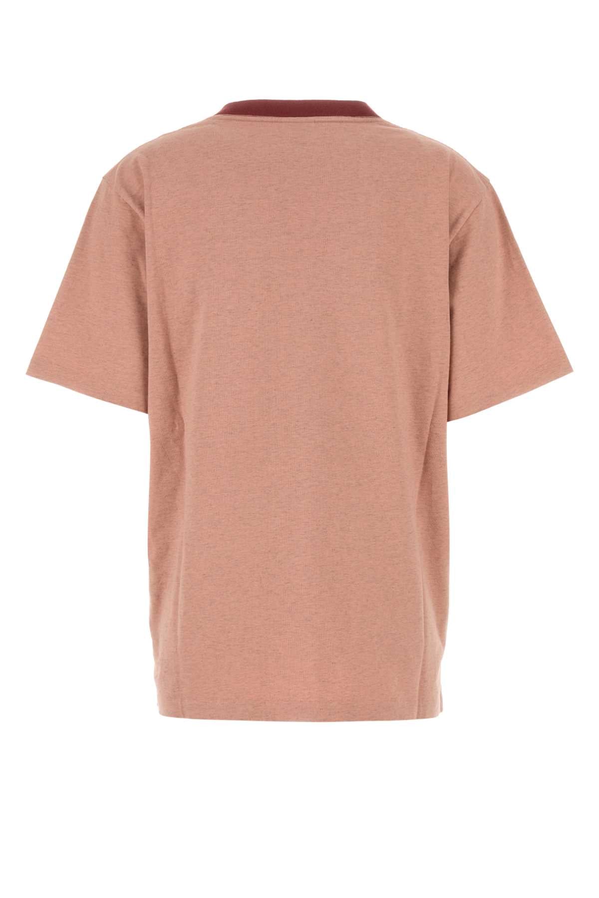 Chloe Women Melange Dark Pink Cotton T-Shirt CHLOE