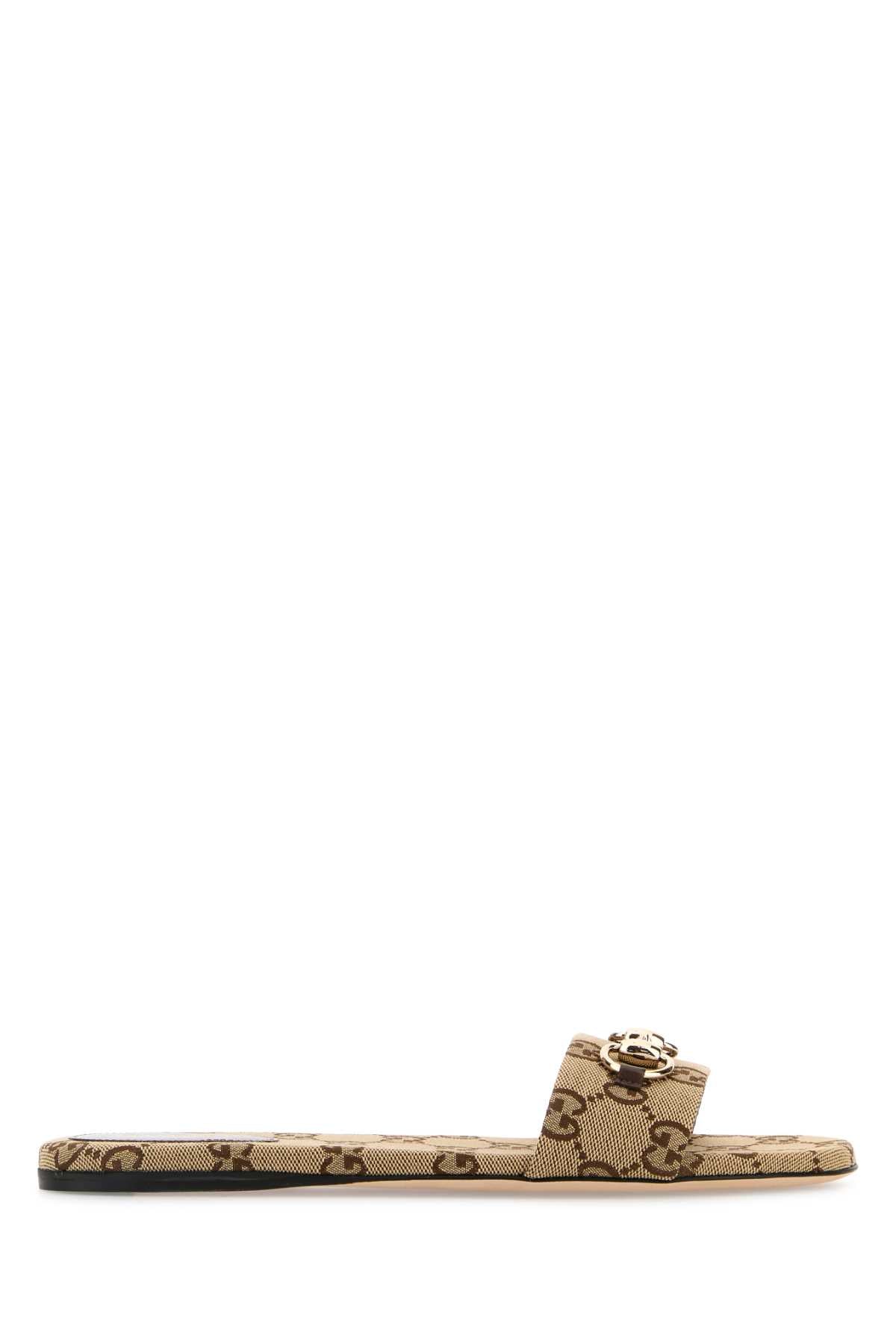 Gucci Women Gg Fabric Slippers GUCCI