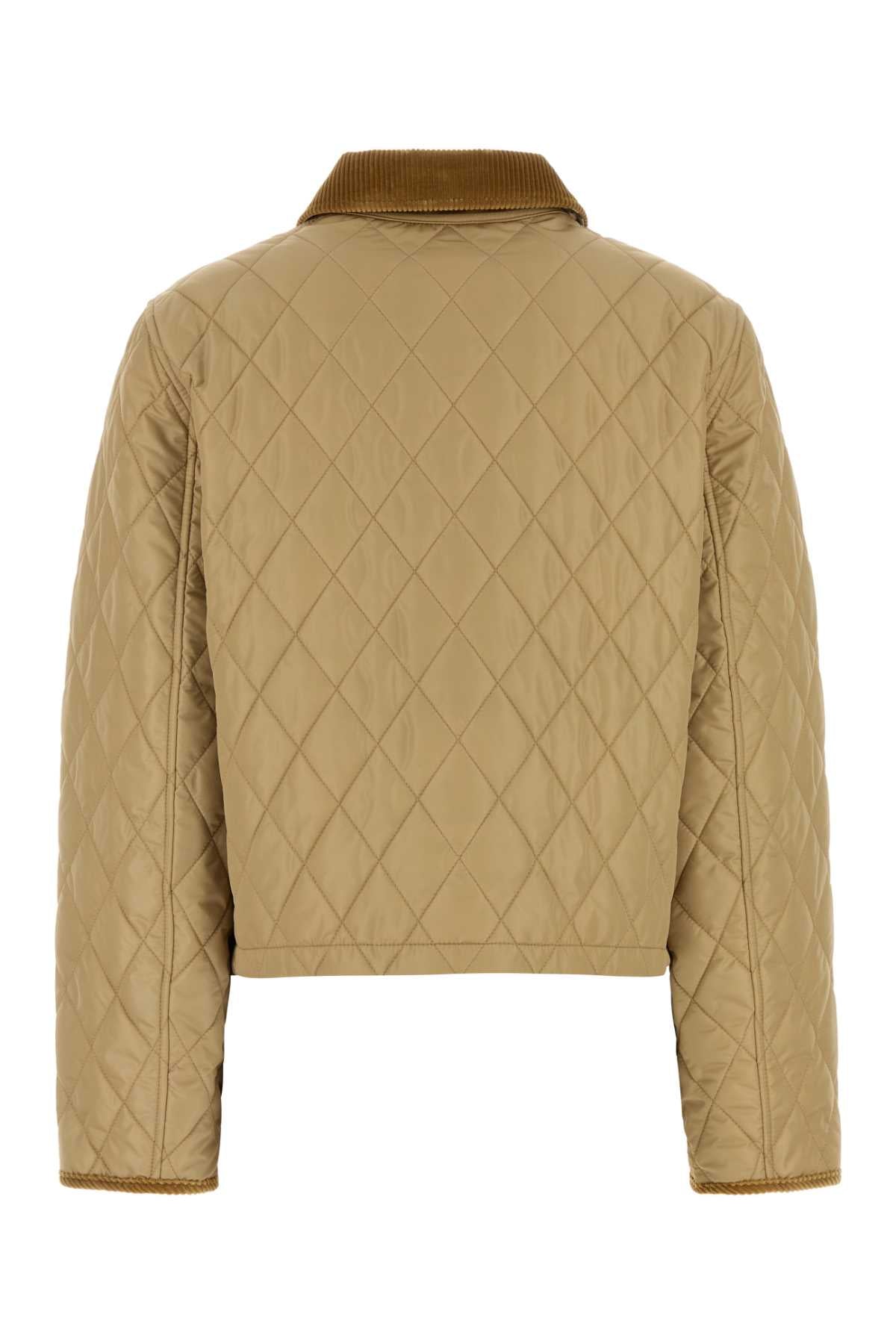 Burberry Women Beige Nylon Jacket BURBERRY