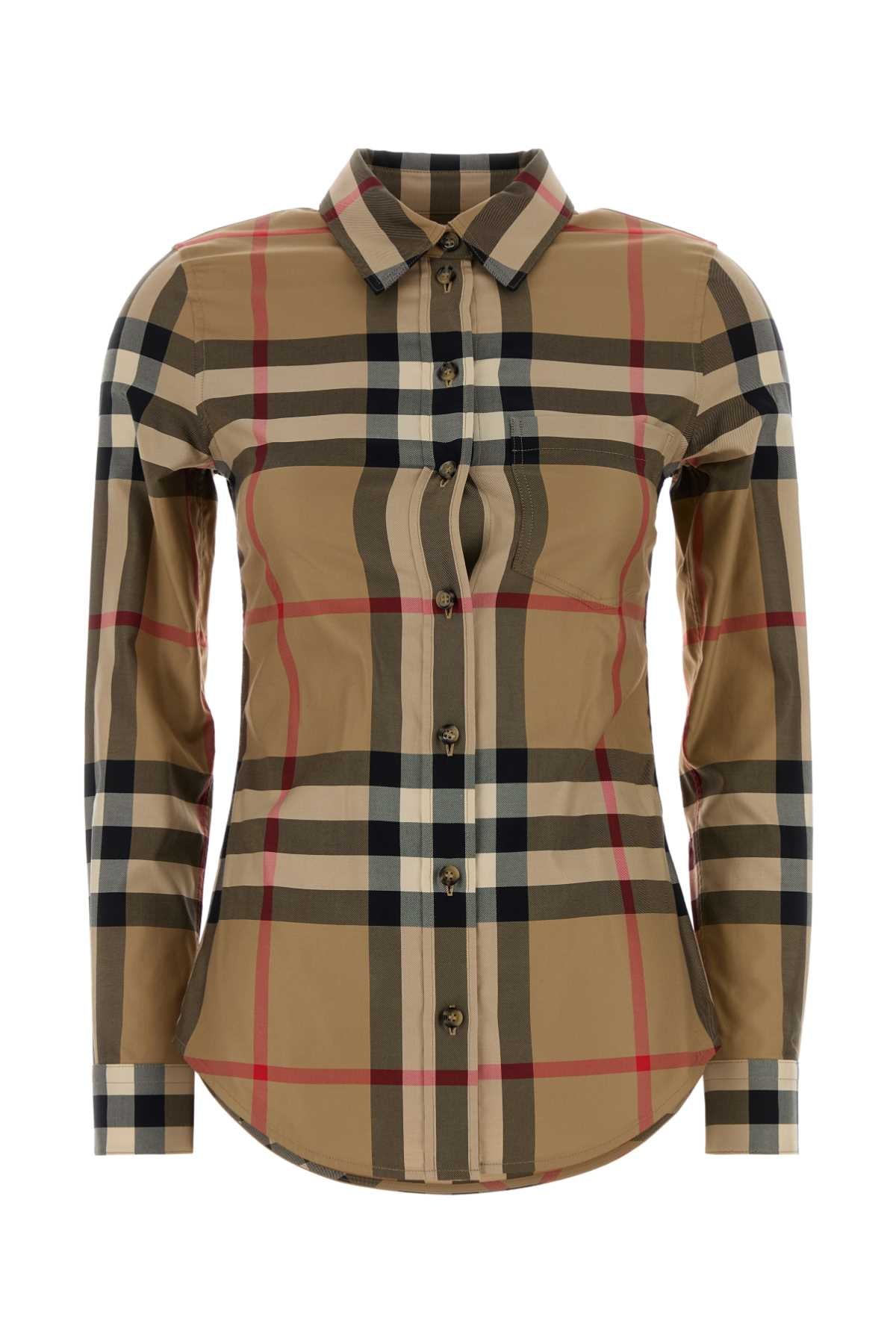 Burberry Women Embroidered Cotton Shirt BURBERRY