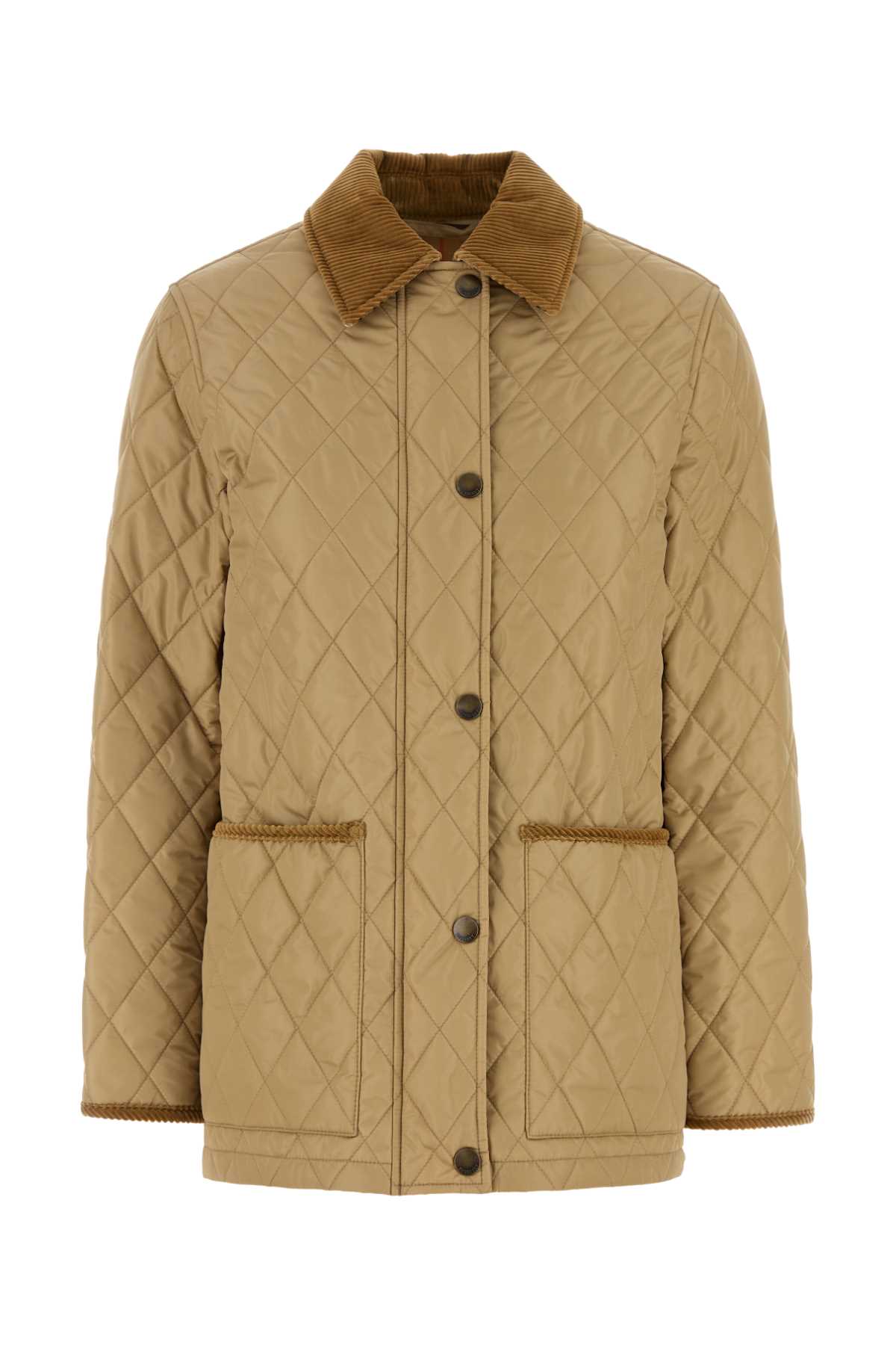 Burberry Women Beige Nylon Jacket BURBERRY