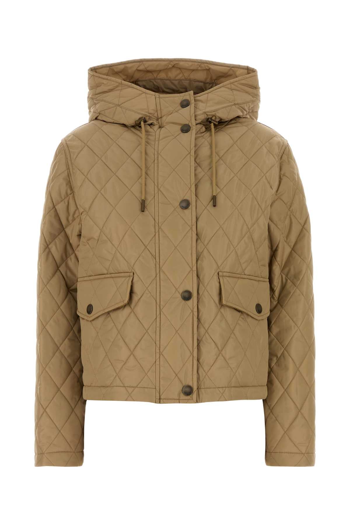 Burberry Women Beige Nylon Jacket BURBERRY