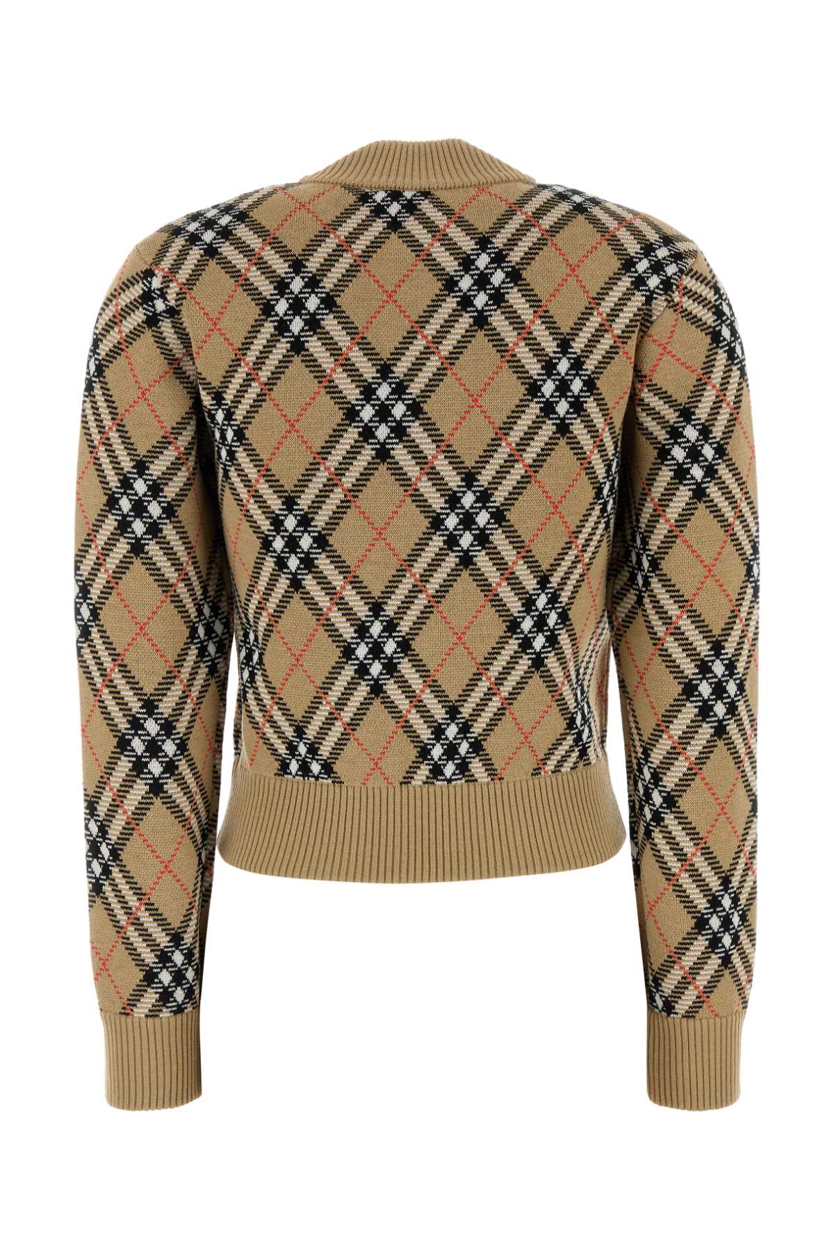 Burberry Women Embroidered Wool Blend Cardigan BURBERRY