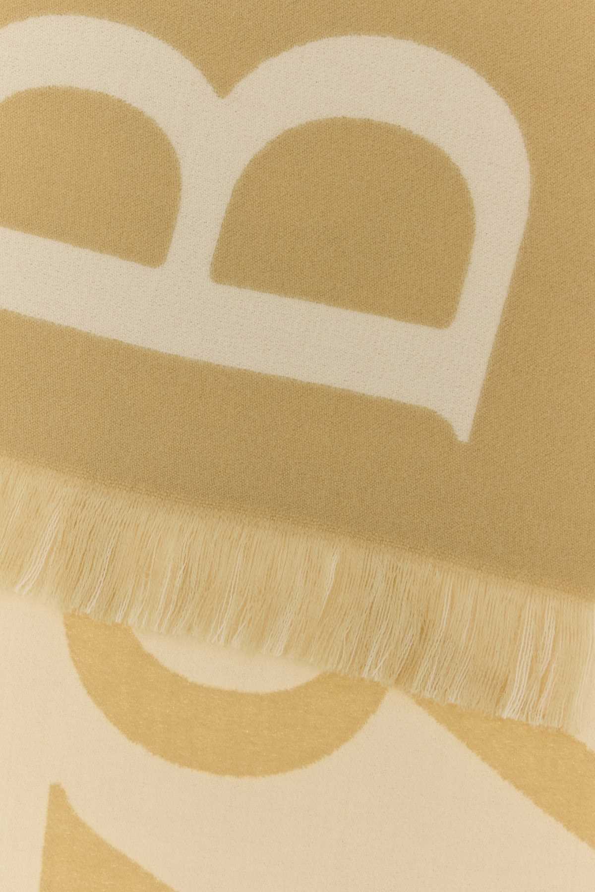 Burberry Unisex Beige Wool Scarf BURBERRY
