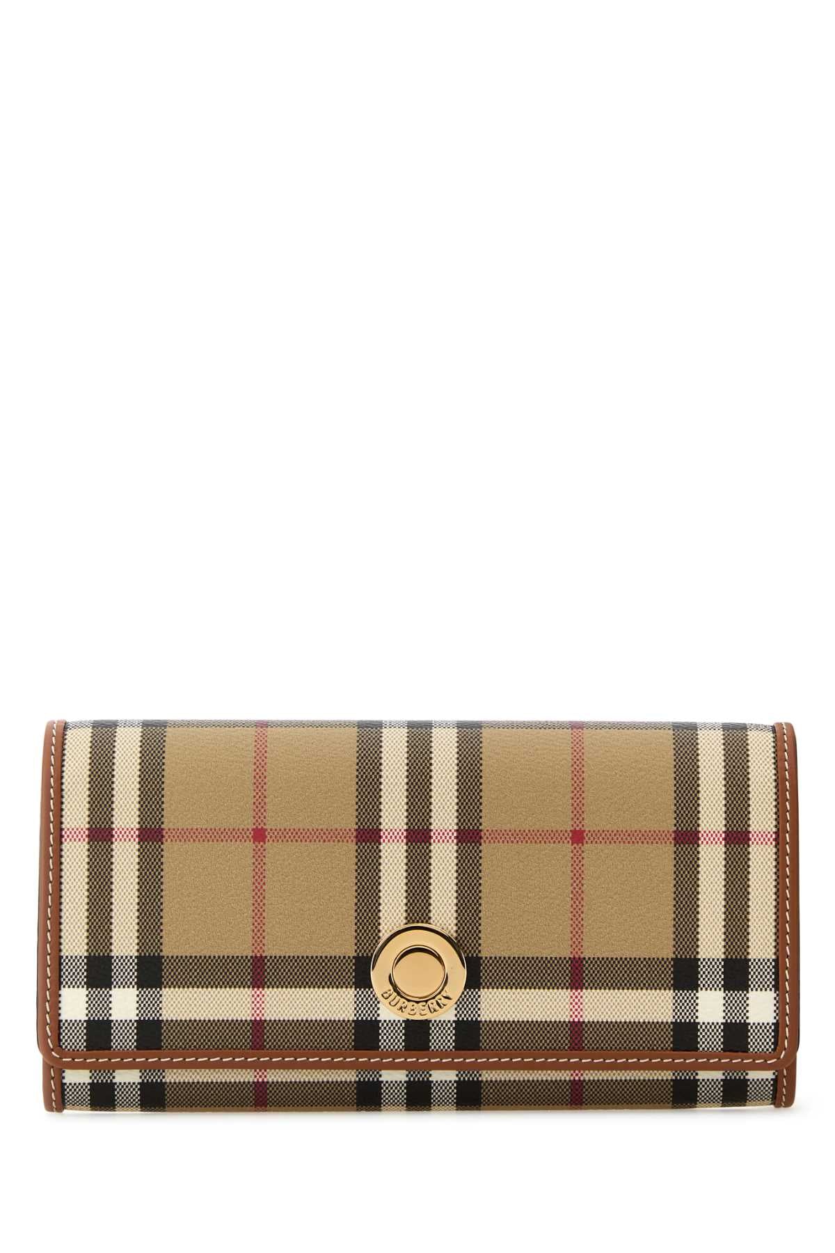 Burberry Women Printed Canvas Wallet BURBERRY