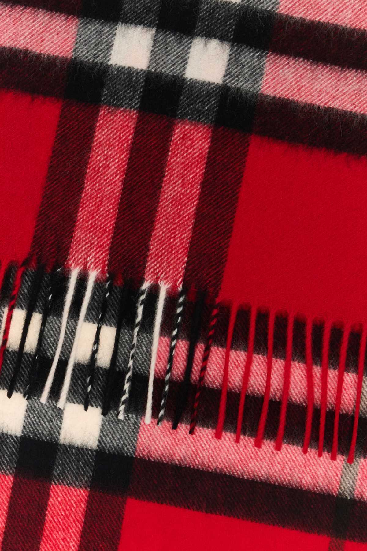 Burberry Unisex Embroidered Cashmere Scarf BURBERRY