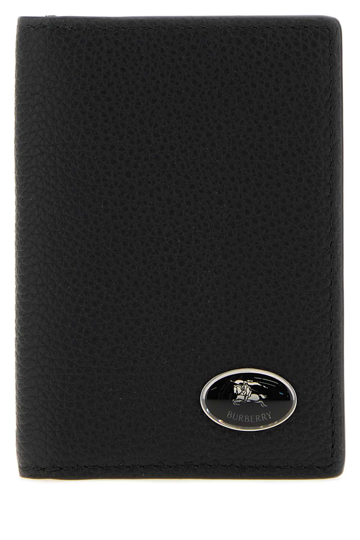 Burberry Men Black Leather Card Holder BURBERRY