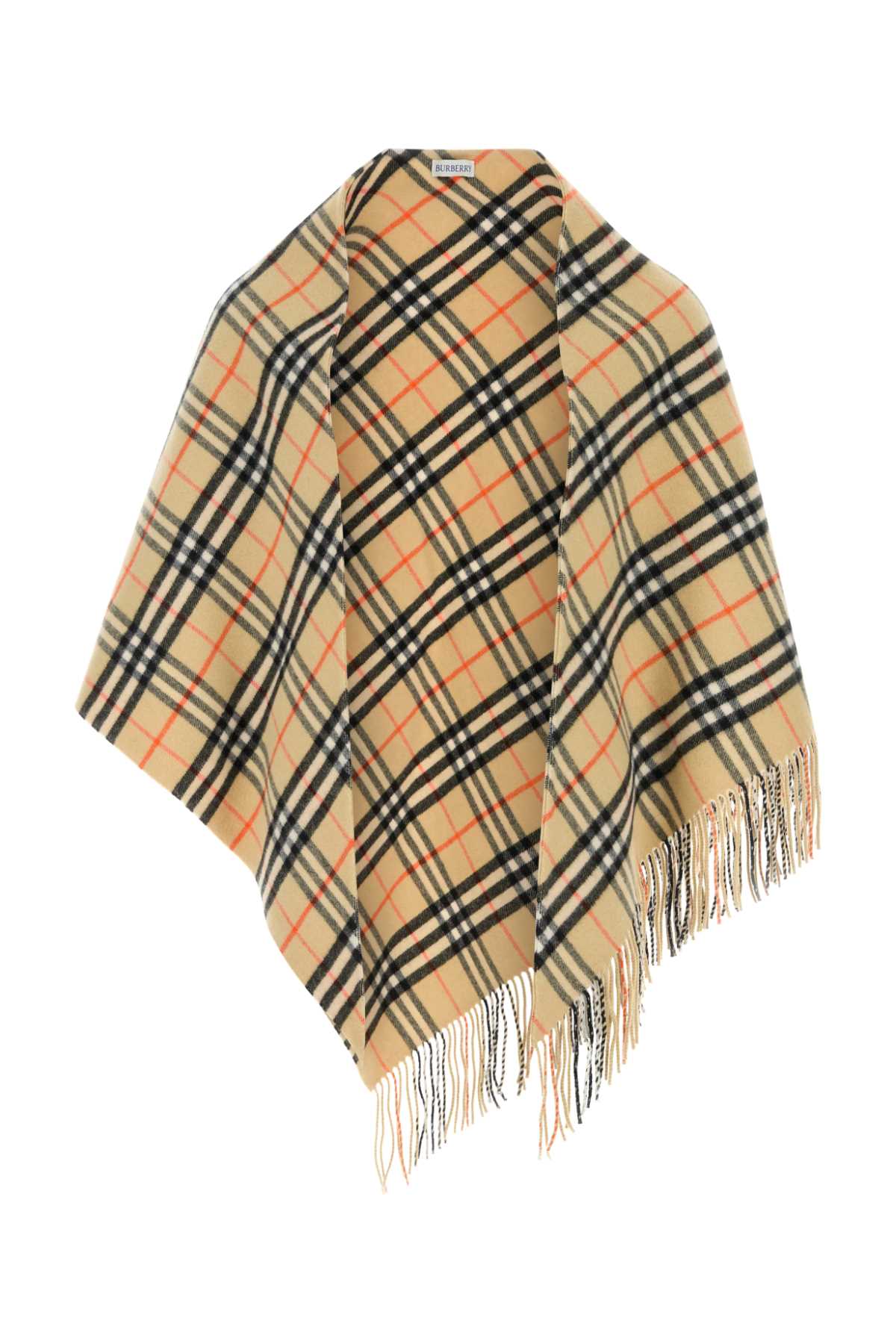 Burberry Unisex Embroidered Wool Blend Cape BURBERRY