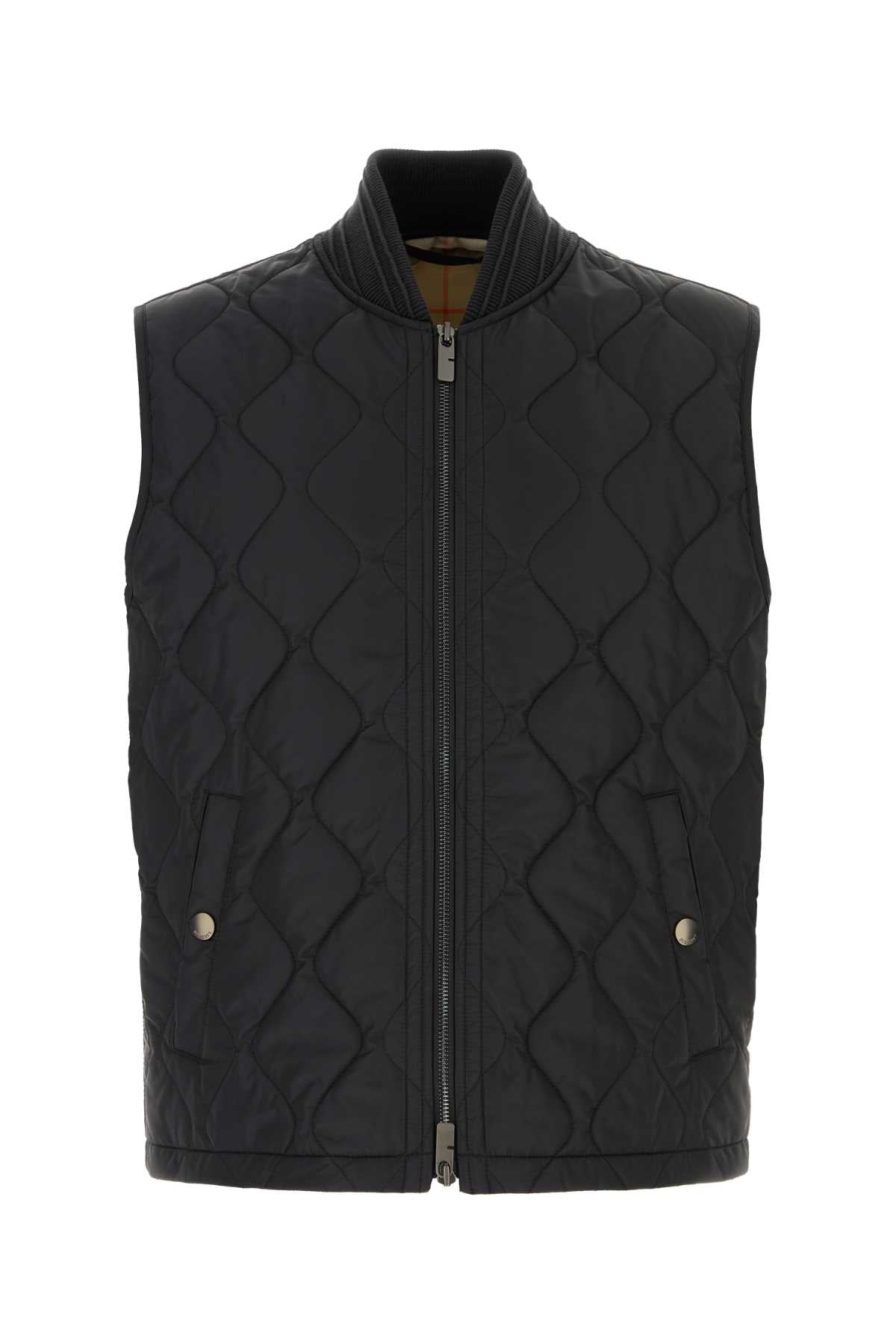 Burberry Men Black Nylon Vest BURBERRY
