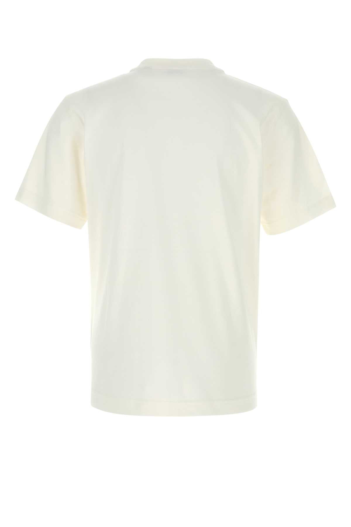 Burberry Men White Cotton T-Shirt BURBERRY