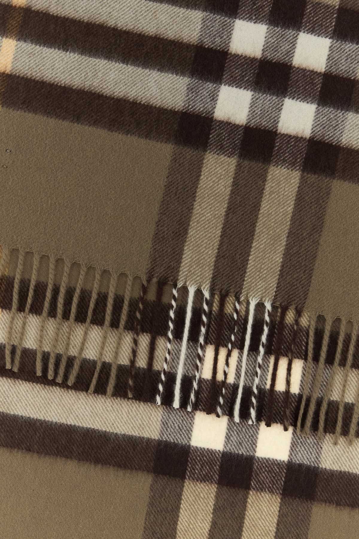 Burberry Unisex Embroidered Cashmere Scarf BURBERRY