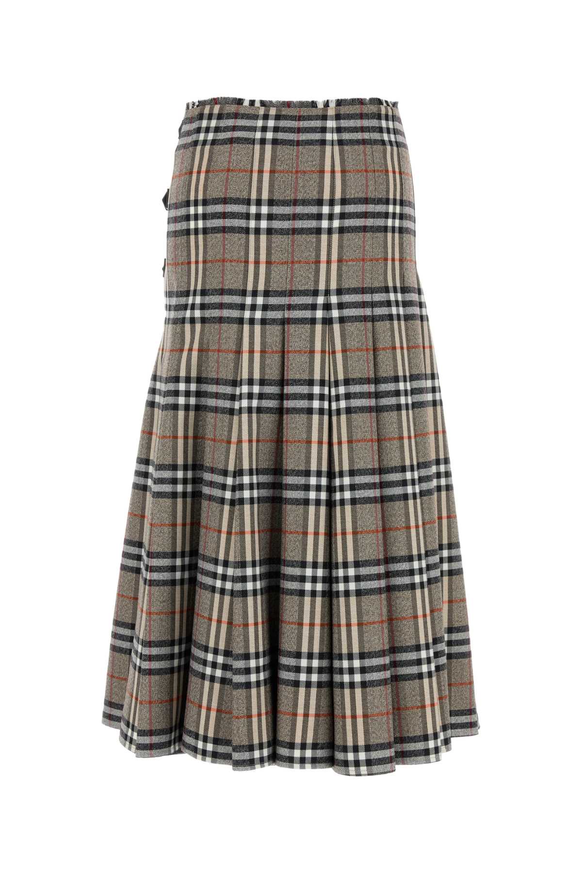 Burberry Women Embroidered Wool Skirt BURBERRY