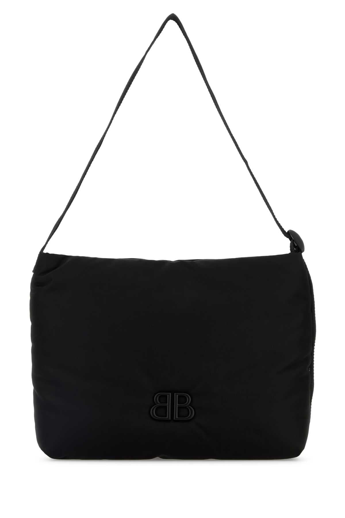 Balenciaga Men Black Fabric Monaco Shopping Bag BALENCIAGA
