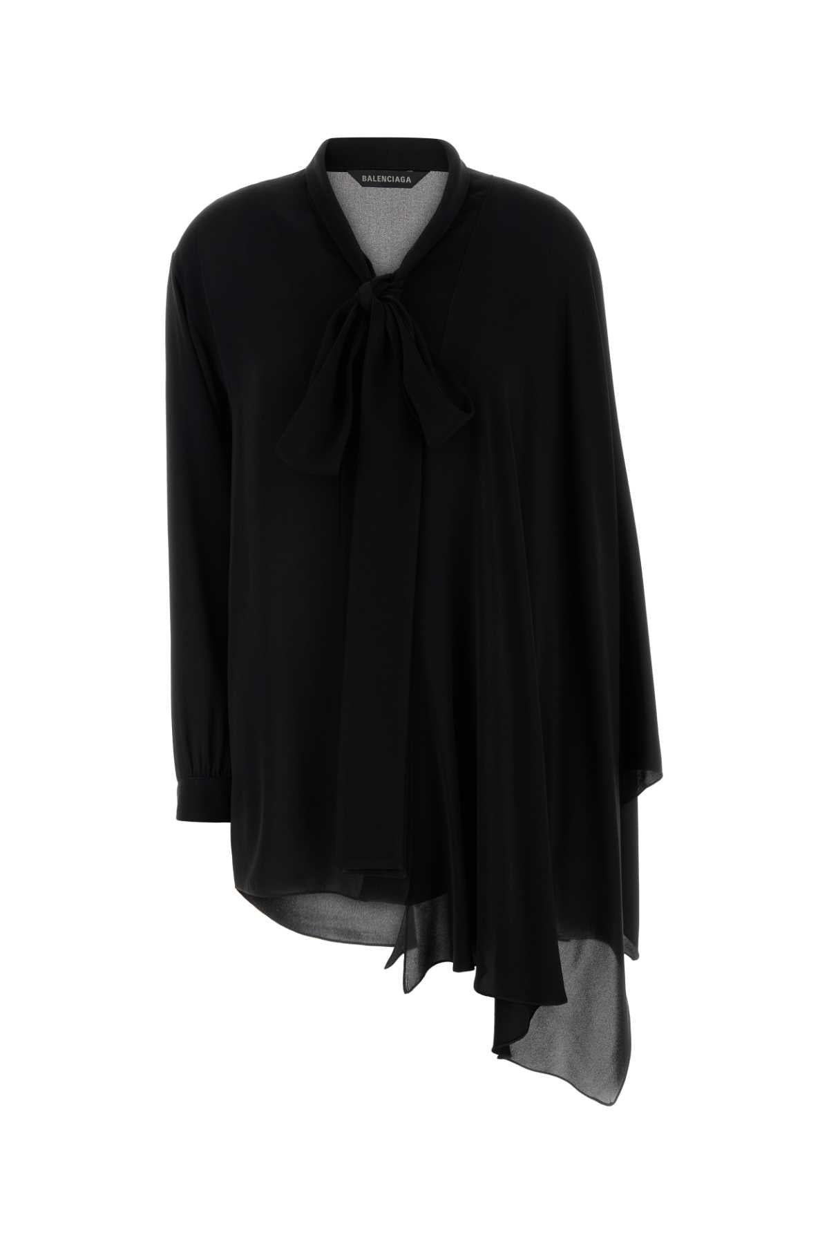 Balenciaga Women Black Georgette Blouse BALENCIAGA