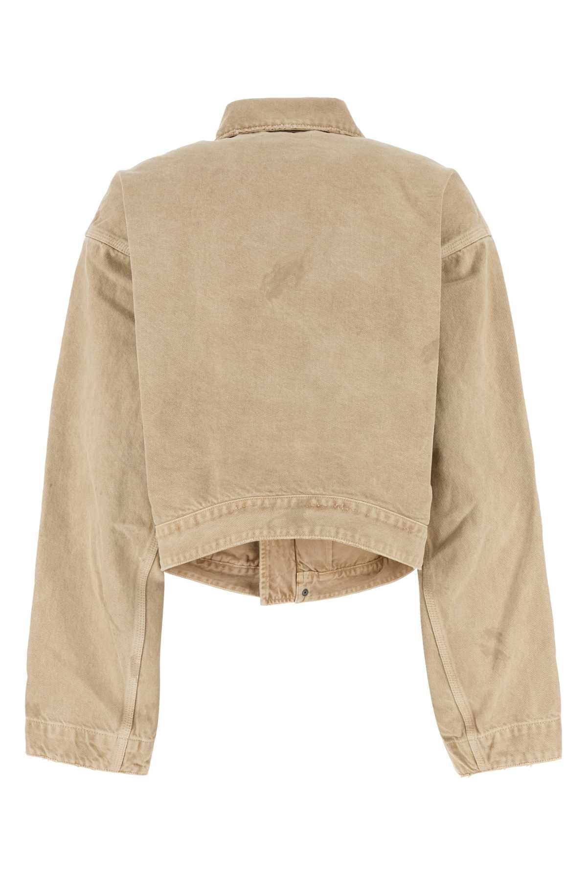Balenciaga Women Beige Denim Jacket BALENCIAGA