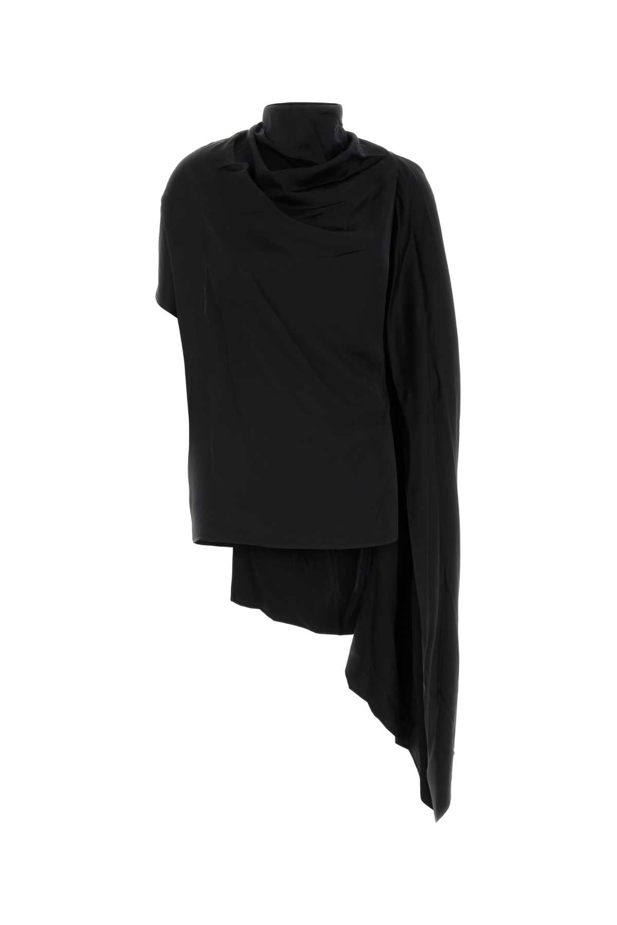 Magda Butrym Women Black Satin Top MAGDA BUTRYM
