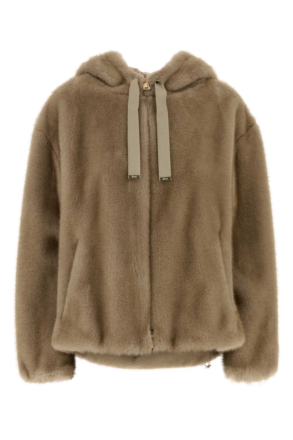 Herno Women Beige Eco Fur HERNO