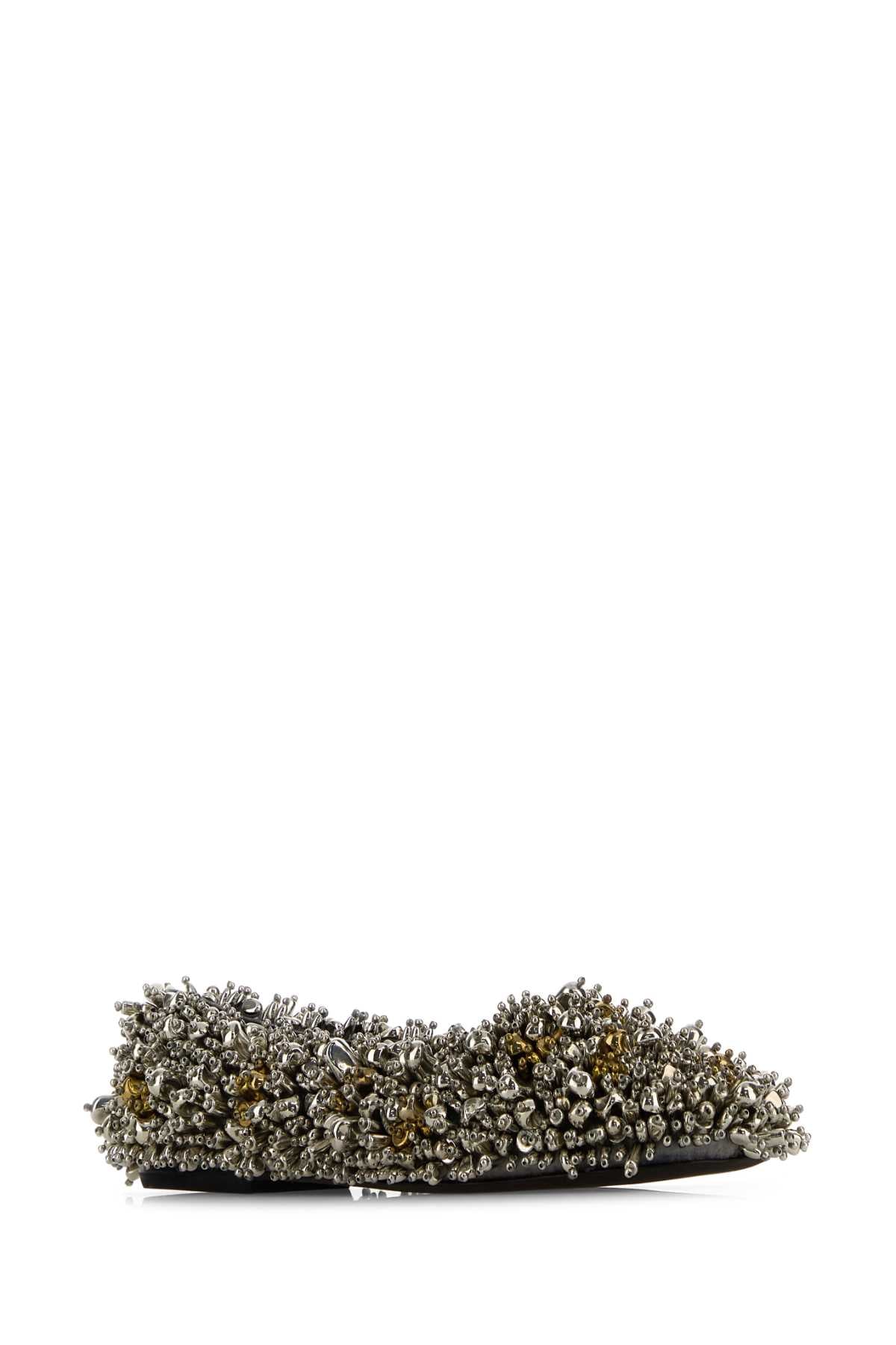 Dries Van Noten Women Embellished Fabric Ballerinas DRIES VAN NOTEN