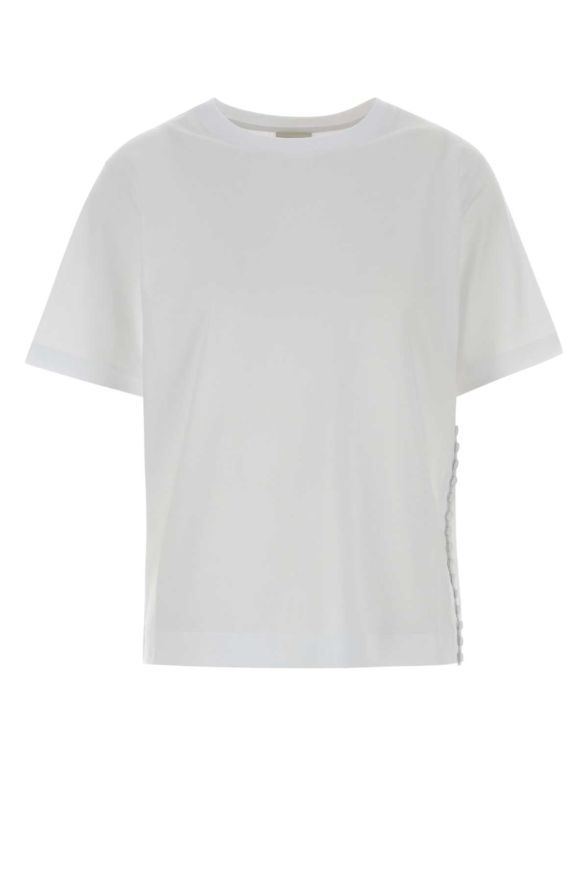 Dries Van Noten Women White Cotton Heydu T-Shirt DRIES VAN NOTEN