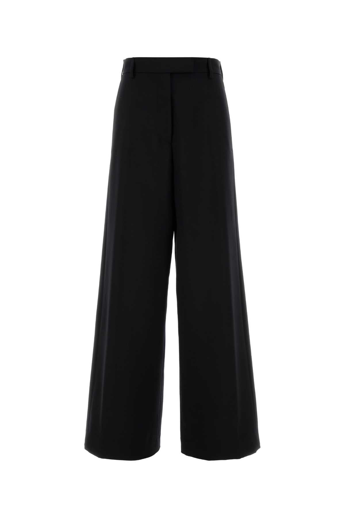 Dries Van Noten Women Black Wool Blend Penn Wide-Leg Pant DRIES VAN NOTEN