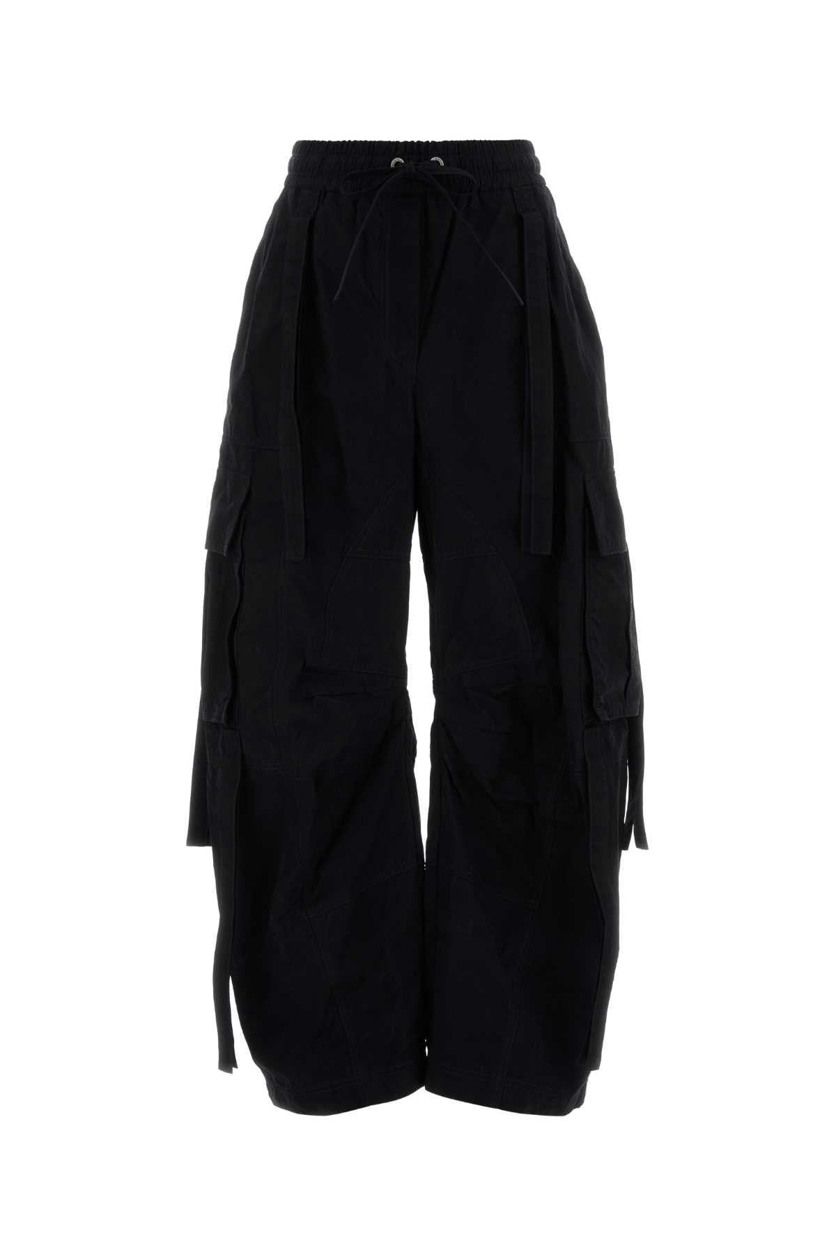 Dolce & Gabbana Women Black Cotton Blend Cargo Pant DOLCE & GABBANA