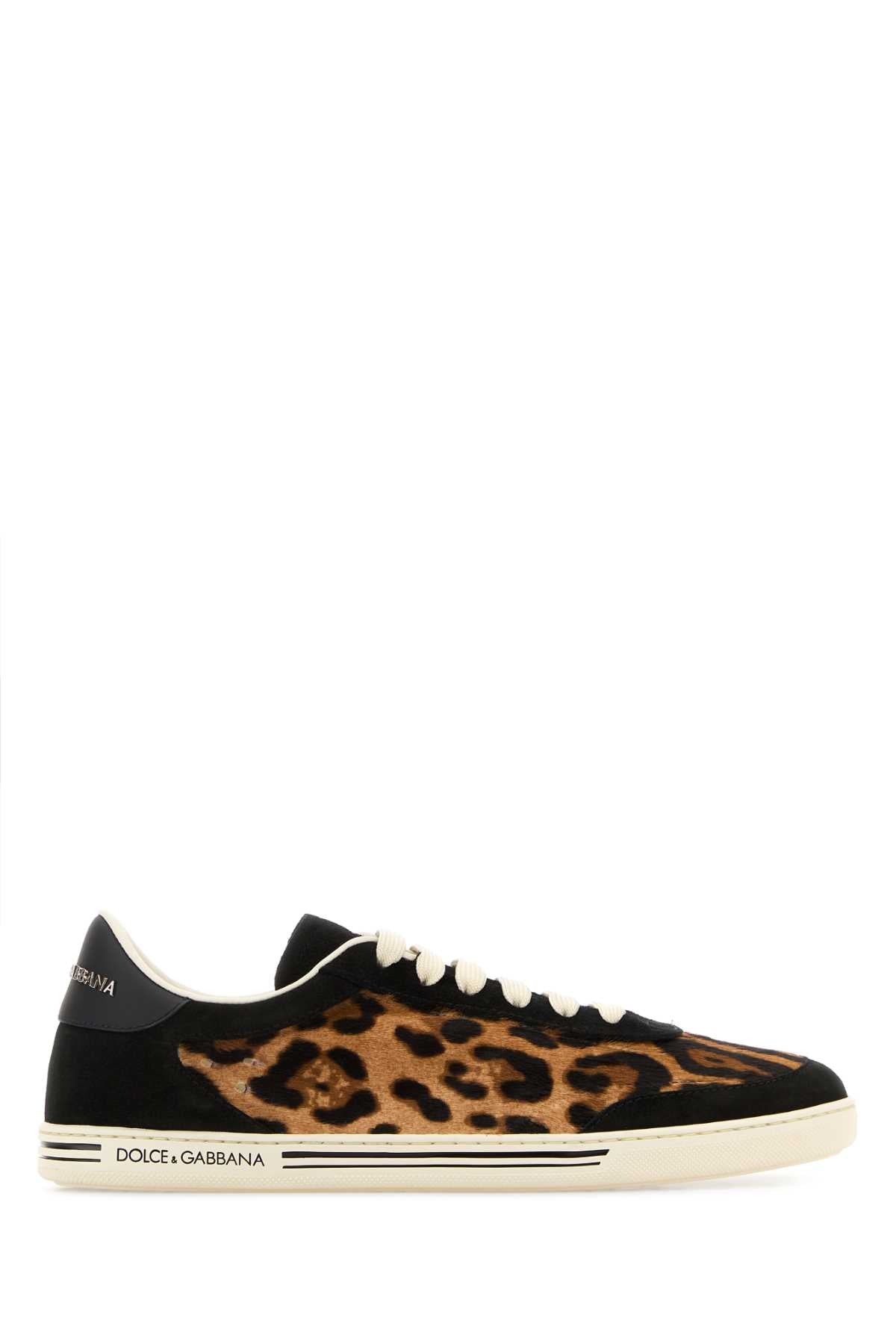 Dolce & Gabbana Women Printed Calf Hair Saint Tropez Light Sneakers DOLCE & GABBANA