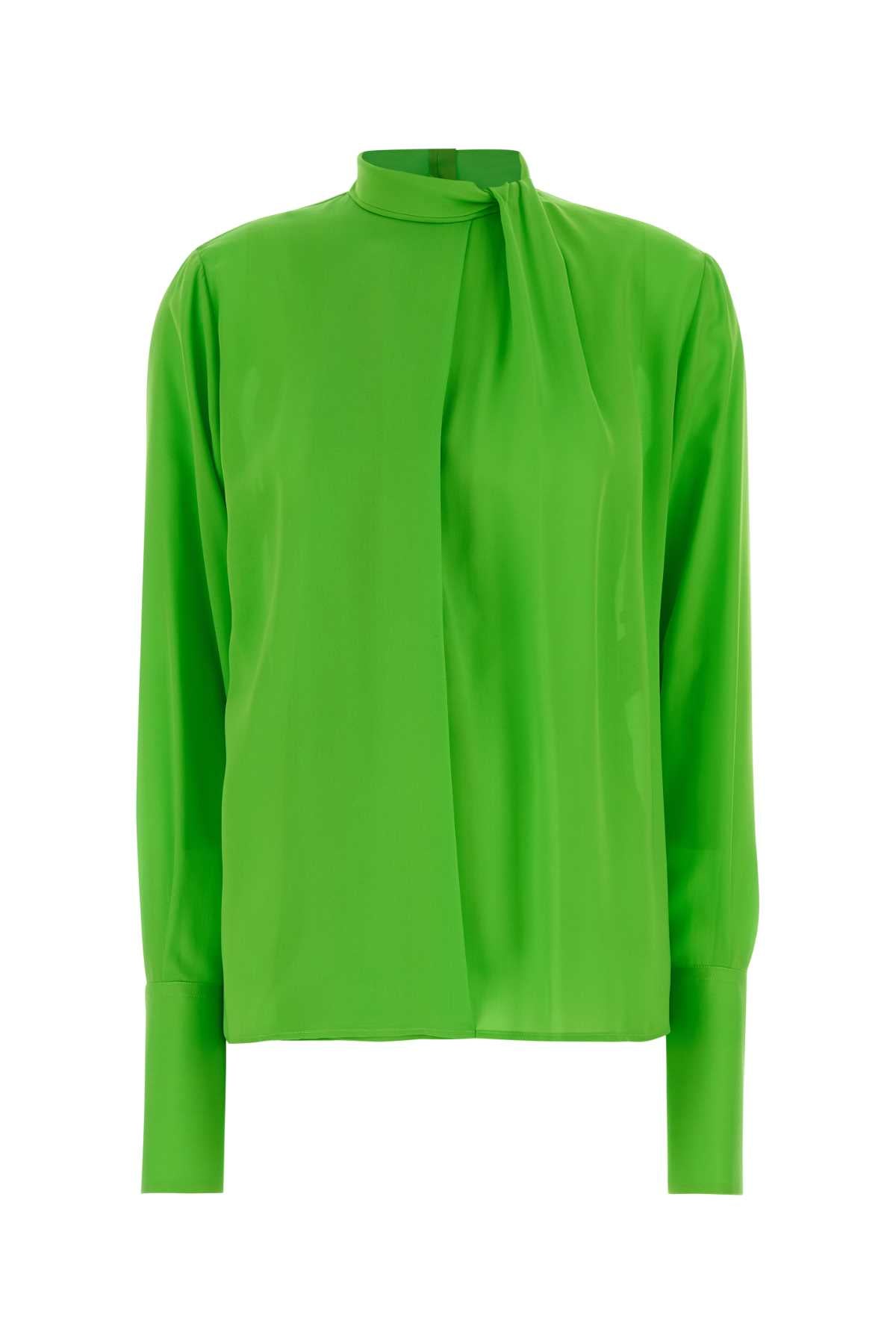 Tom Ford Women Fluo Green Georgette Blouse TOM FORD