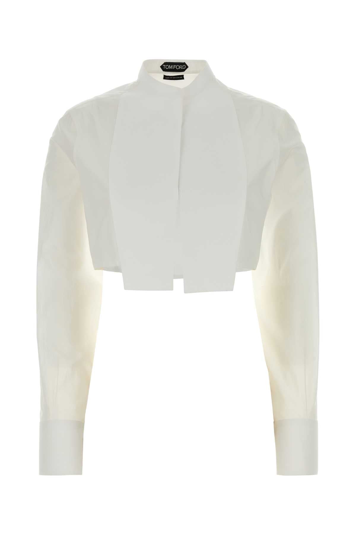 Tom Ford Women White Poplin Shirt TOM FORD