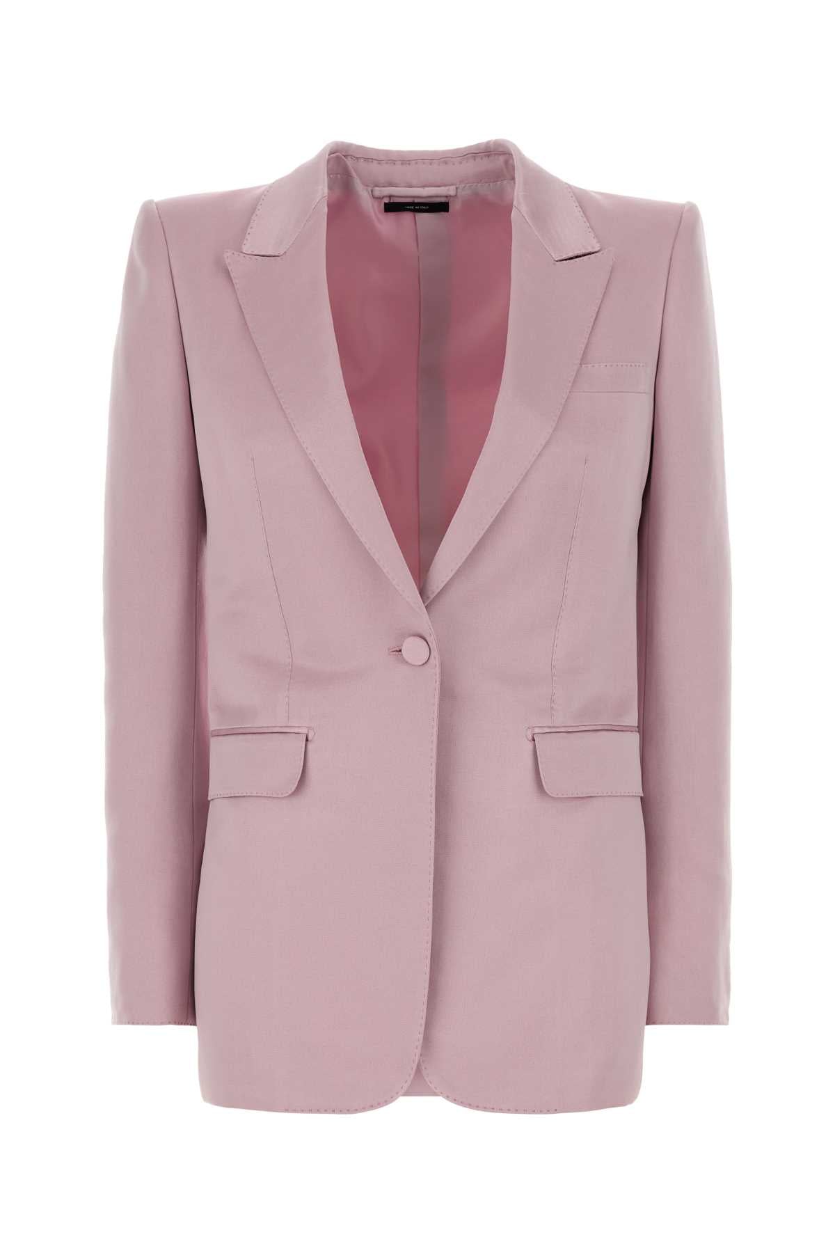 Tom Ford Women Powder Pink Cotton Blend Blazer TOM FORD