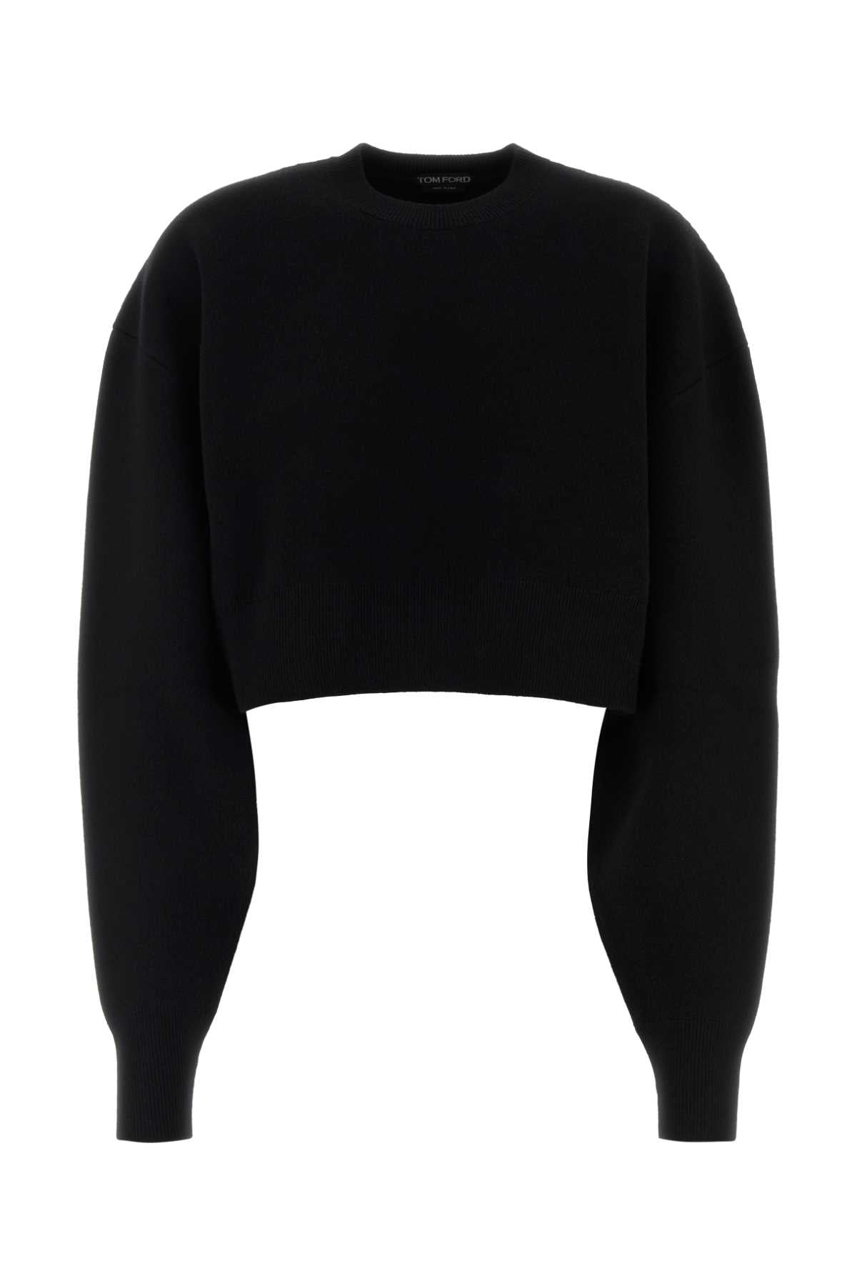 Tom Ford Women Black Wool Blend Oversize Sweater TOM FORD