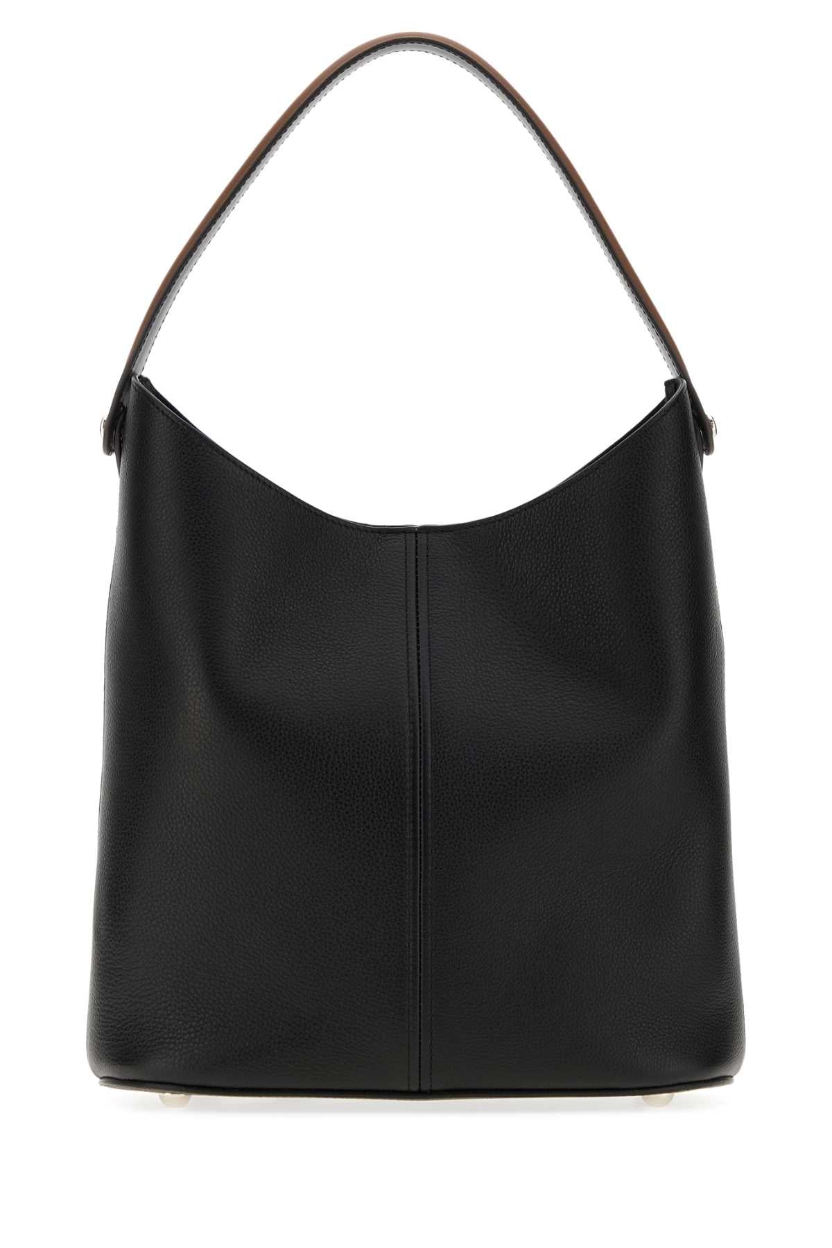 Maison Margiela Women Black Leather Dress-Age Shopping Bag MAISON MARGIELA