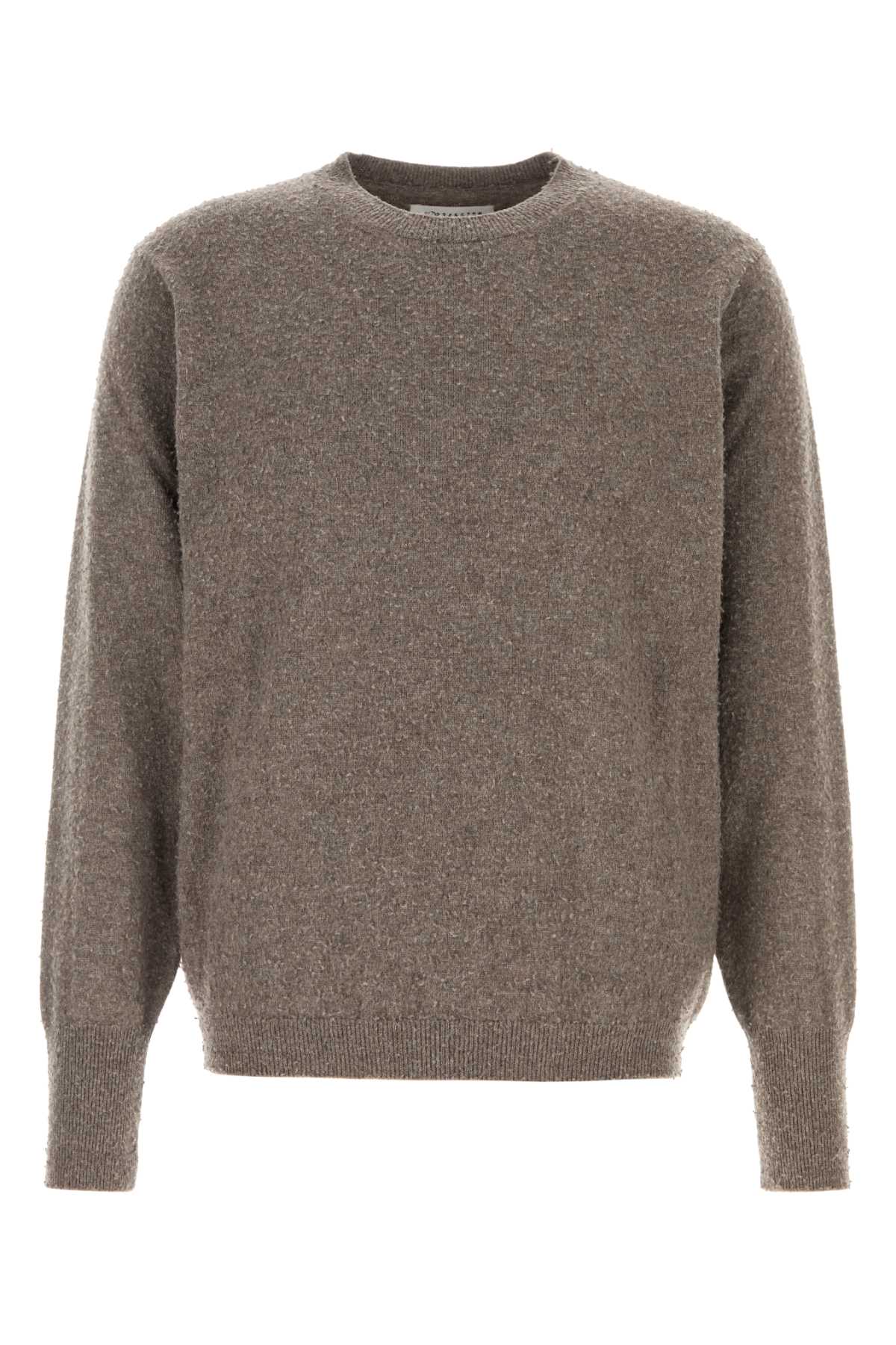 Maison Margiela Men Dove Grey Cashmere Blend Sweater MAISON MARGIELA