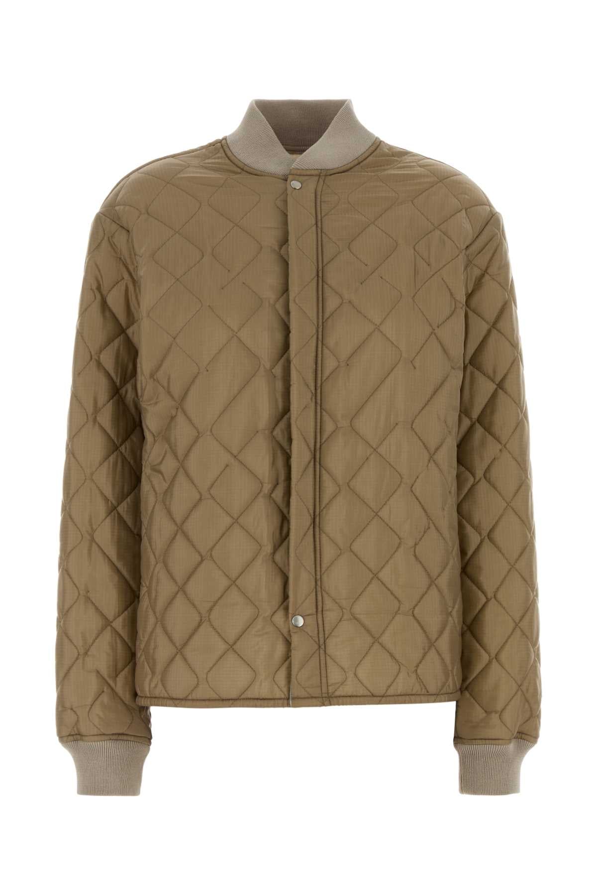 Maison Margiela Women Beige Nylon Bomber Jacket MAISON MARGIELA