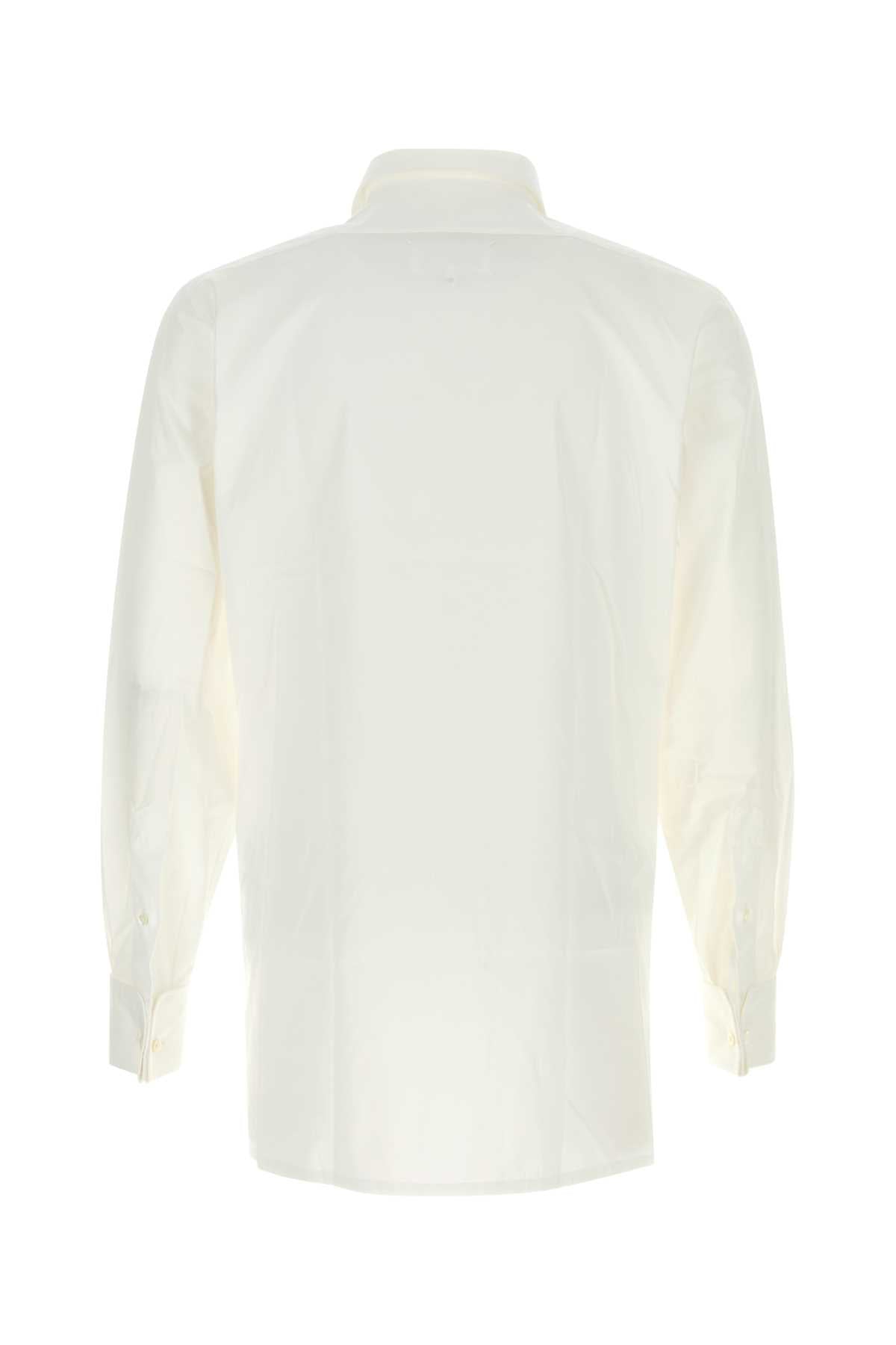 Maison Margiela Men White Poplin Shirt MAISON MARGIELA