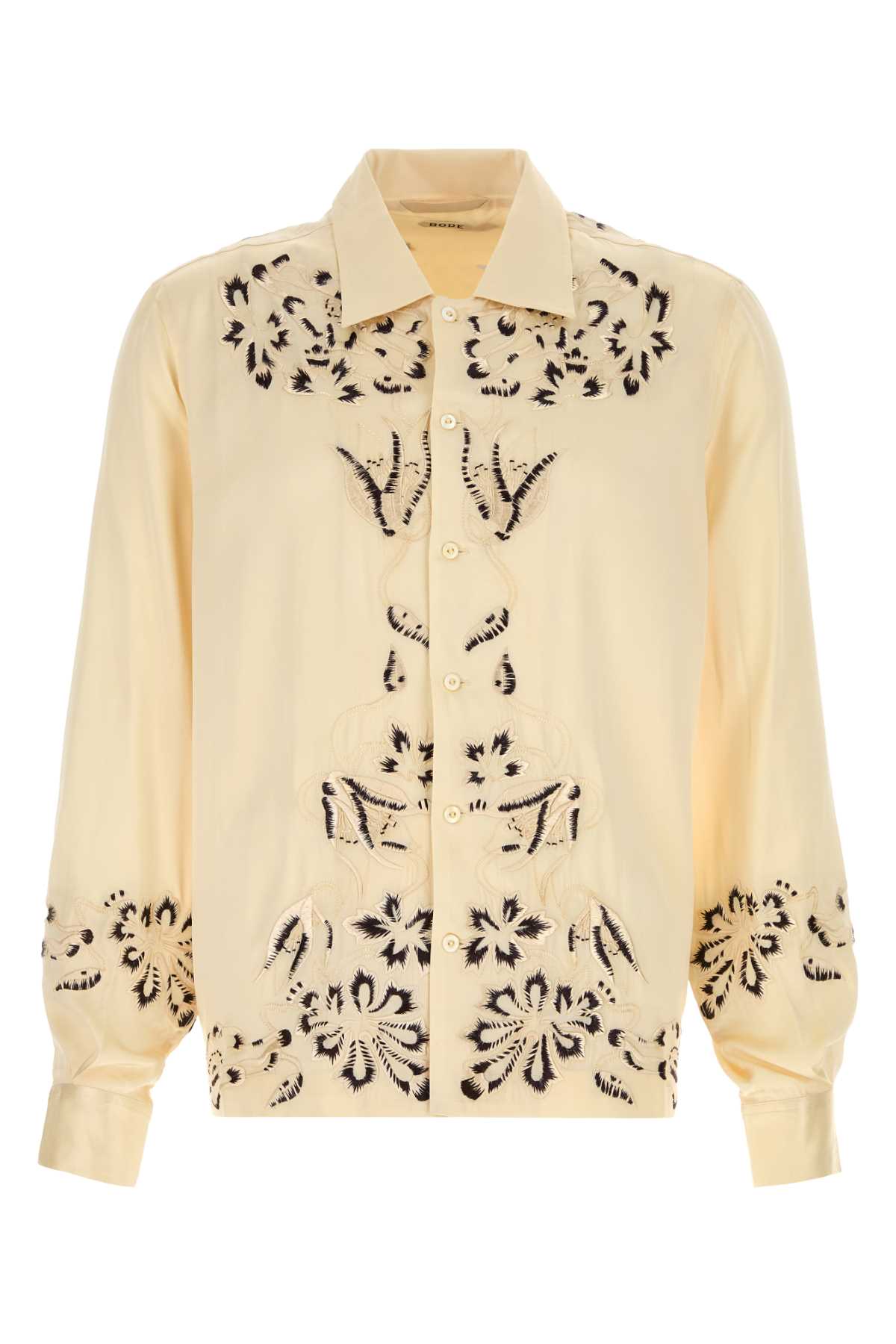 Bode Men Cream Satin Phantasm Shirt BODE
