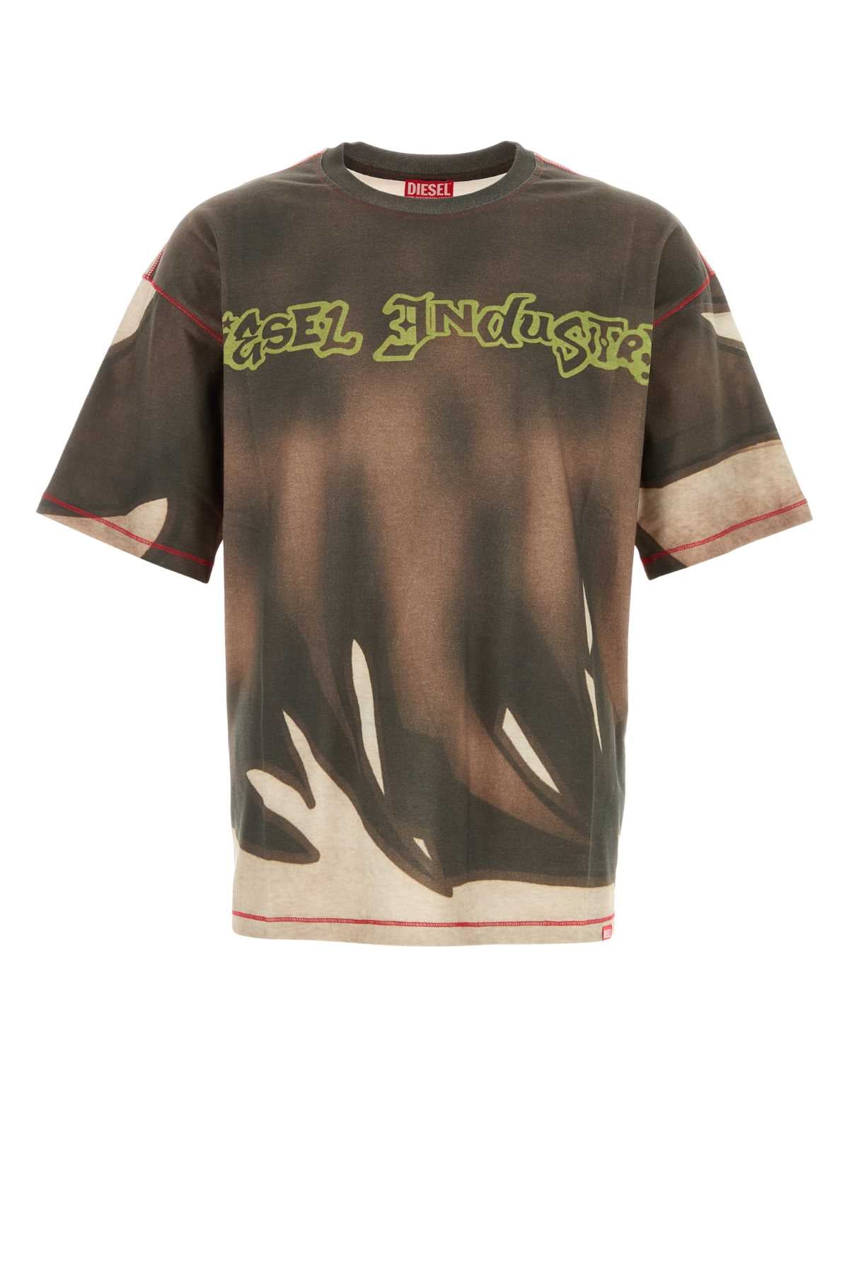 Diesel Men Printed Cotton T-Shirt DIESEL